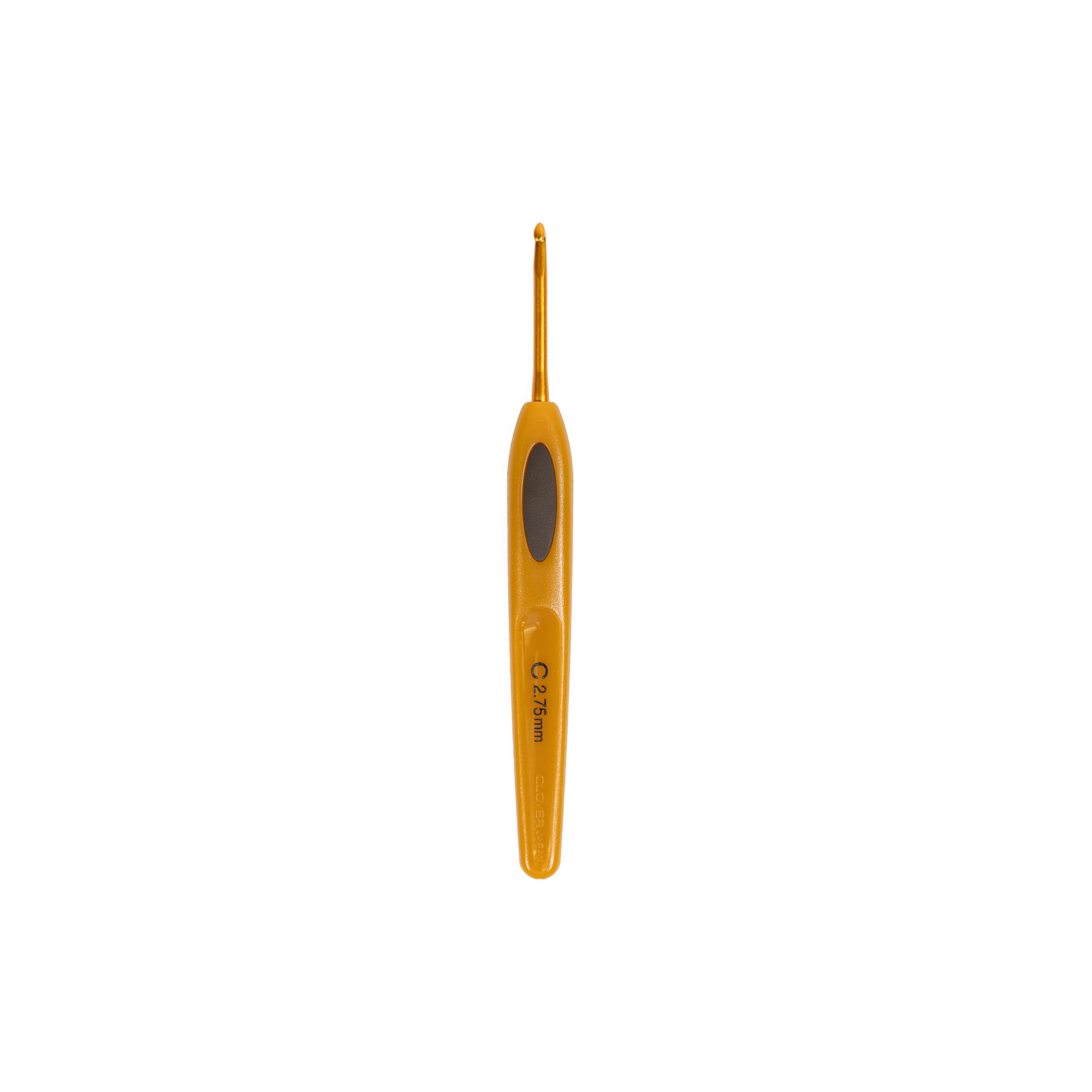 Clover Soft Touch 2.75mm Crochet Hook Size C - Ergonomic Comfort Grip for Knitting, Crocheting & Crafting - Perfect for Yarn Projects, Blankets & Amigurumi