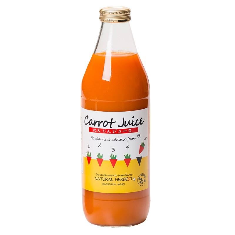 Organic Chikyubatake Carrot Juice 1L - 100% Pure, Cold-Pressed, No Additives - Perfect for Smoothies, Juicing & Healthy Lifestyle