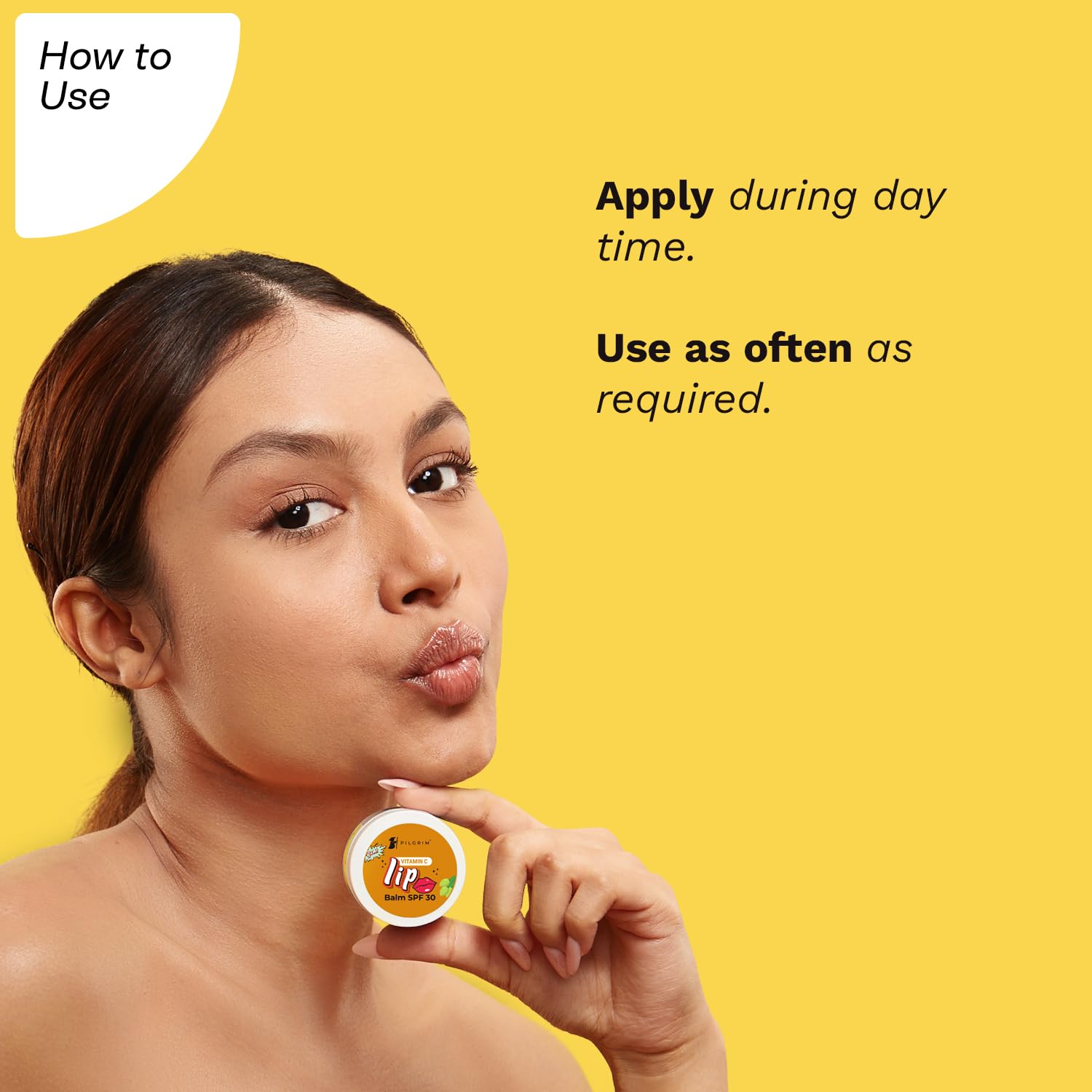 Pilgrim Vitamin C SPF 30 Lip Balm with Kakadu Plum & Shea Butter - Moisturizing & Soothing Treatment for Dry, Chapped Lips - Unisex Hydrating Lip Care (9g) | Perfect for Outdoor Activities, Daily Sun Protection & Winter Lip Care