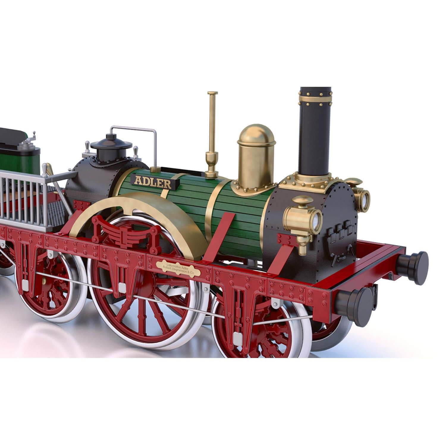 54001 Adler Locomotive 1:24 Scale Model Kit - Premium German Steam Train Building Set for Collectors & Hobbyists | Perfect for Display, Gifts & Railway Enthusiasts