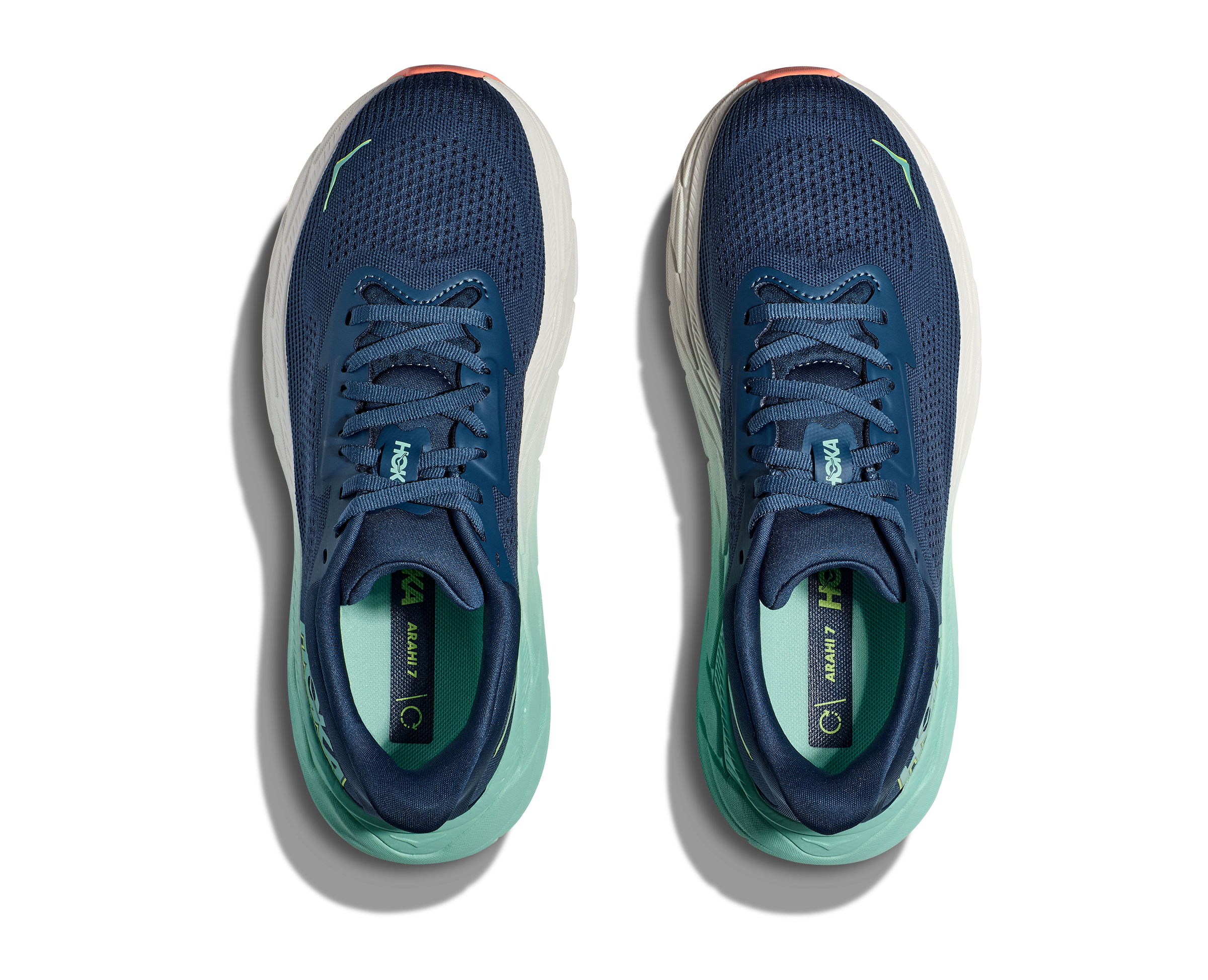 HOKA Women's Arahi 7 Running Shoes - Midnight/Seafoam | Stability & Cushion for Road Running, Walking & Daily Wear