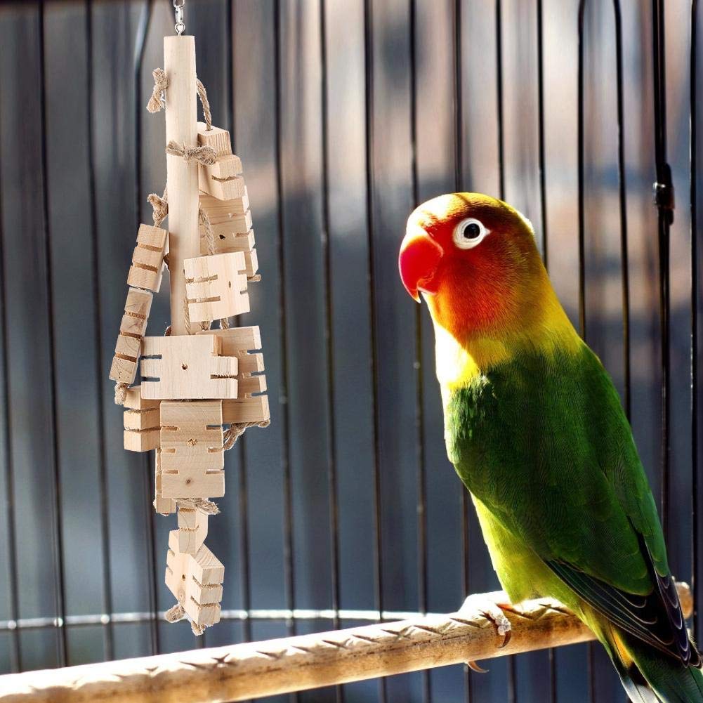 Durable Bird Chewing Toy for Parrots - Interactive Chew & Play Activity for Stress Relief & Beak Health | Perfect for Cage Entertainment & Training