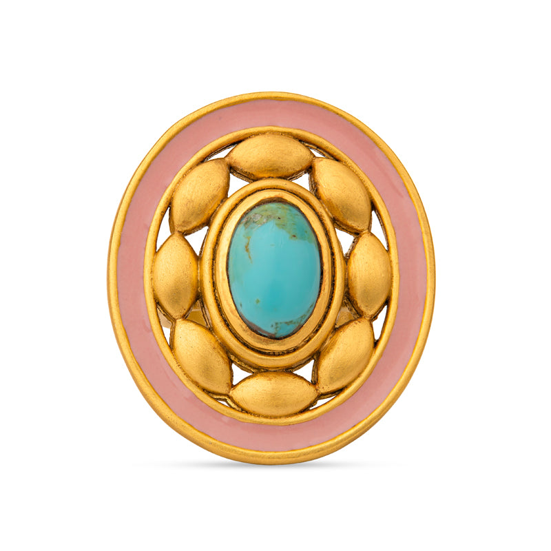 Portofino Turquoise Statement Ring for Women - Elegant Handmade Jewelry Gift for Birthday, Anniversary & Special Occasions | Boho Chic Fashion Accessory
