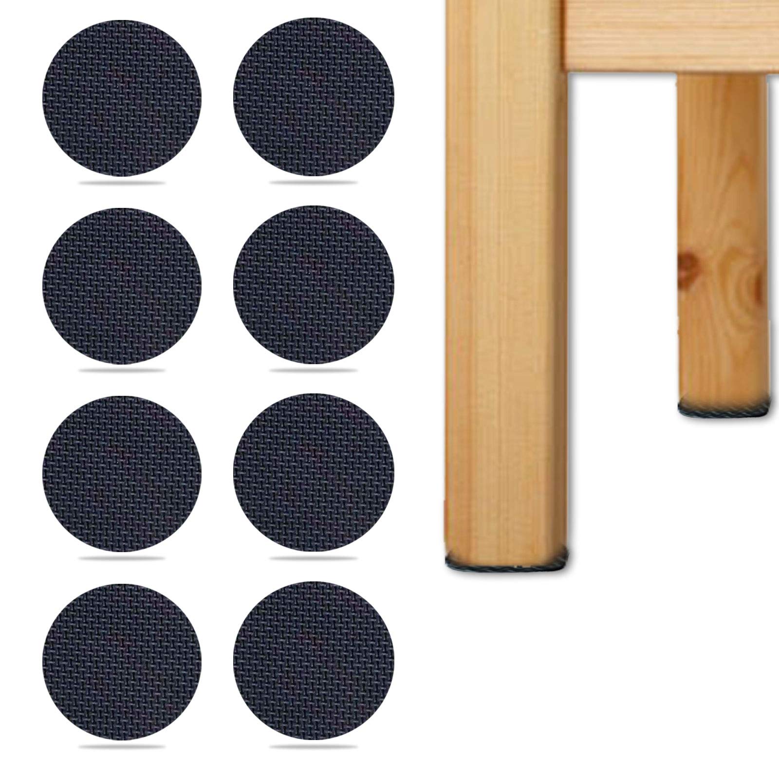 Non-Slip Silicone Chair Leg Caps - 8PCS Round 4cm Furniture Floor Protectors for Hardwood & Carpet - Prevent Scratches & Noise - Perfect for Dining Chairs, Tables & Office Furniture