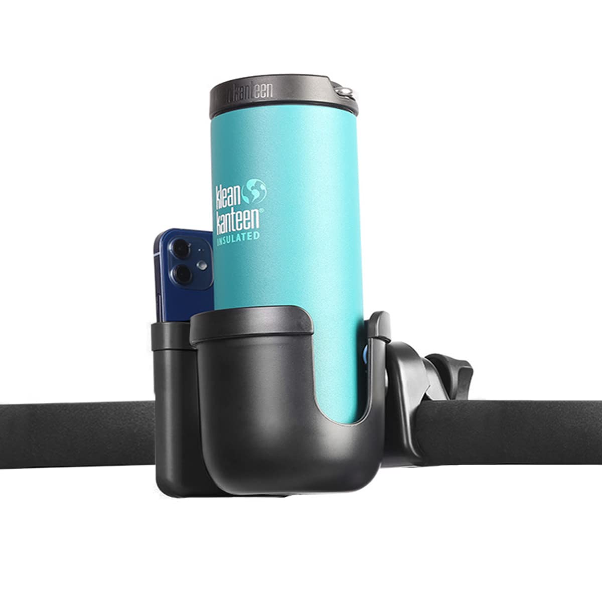 Universal Boat Cup Holder with Phone Mount - for Marine, Kayak, Bike & More