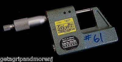 MITUTOYO 293-301 0-1/0 25mm Digital Micrometer with .0001/0.001mm Graduation - Precision Measuring Tool for Machining, Engineering & Quality Control