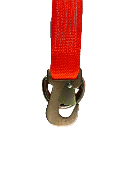 2 Pack 8-Foot Diamond Weave Wheel Lift Straps with Flat Snap Hook, D-Ring & Heavy-Duty Cordura Sleeve - for ATV, UTV, Motorcycle & Off-Road Vehicle Recovery (Single Strap)