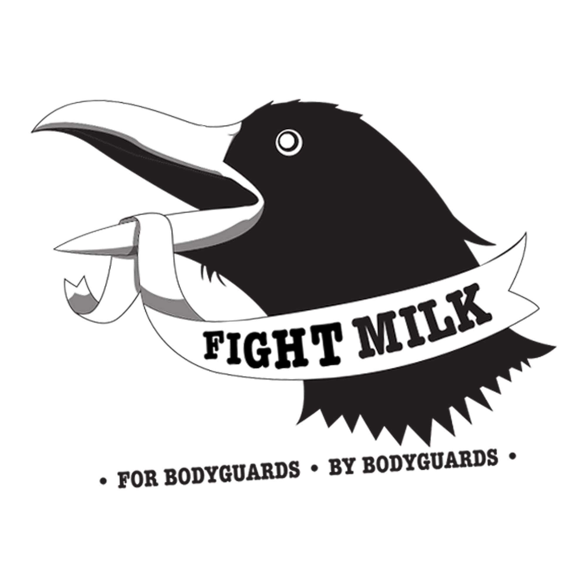 UGP Campus Apparel Fight Milk T-Shirt - Funny 'Fight Like A Crow Bodyguard' TV Show Inspired Graphic Tee for Men & Women - Perfect for Cosplay, Comic Con, and Superfan Outfits