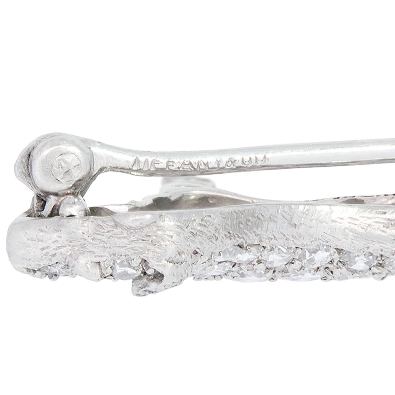 Vintage Tiffany & Co. Art Deco Platinum Diamond Ruby Dog Brooch Pin - Luxury Collectible Jewelry for Special Occasions & Gift Giving