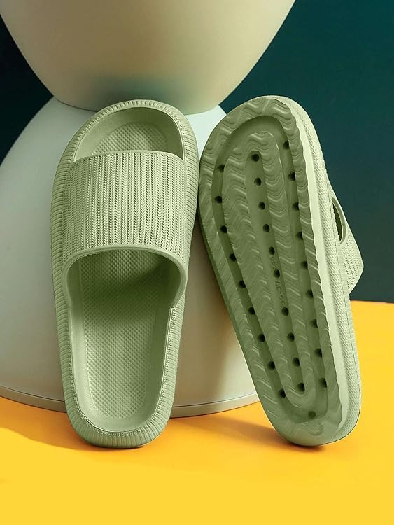 VONMAY Cloud Slides for Men & Women - Quick Drying Shower Slippers with Non-Slip Cushioned Thick Sole - Comfortable Pillow Sandals for Home, Pool, Beach & Spa Use