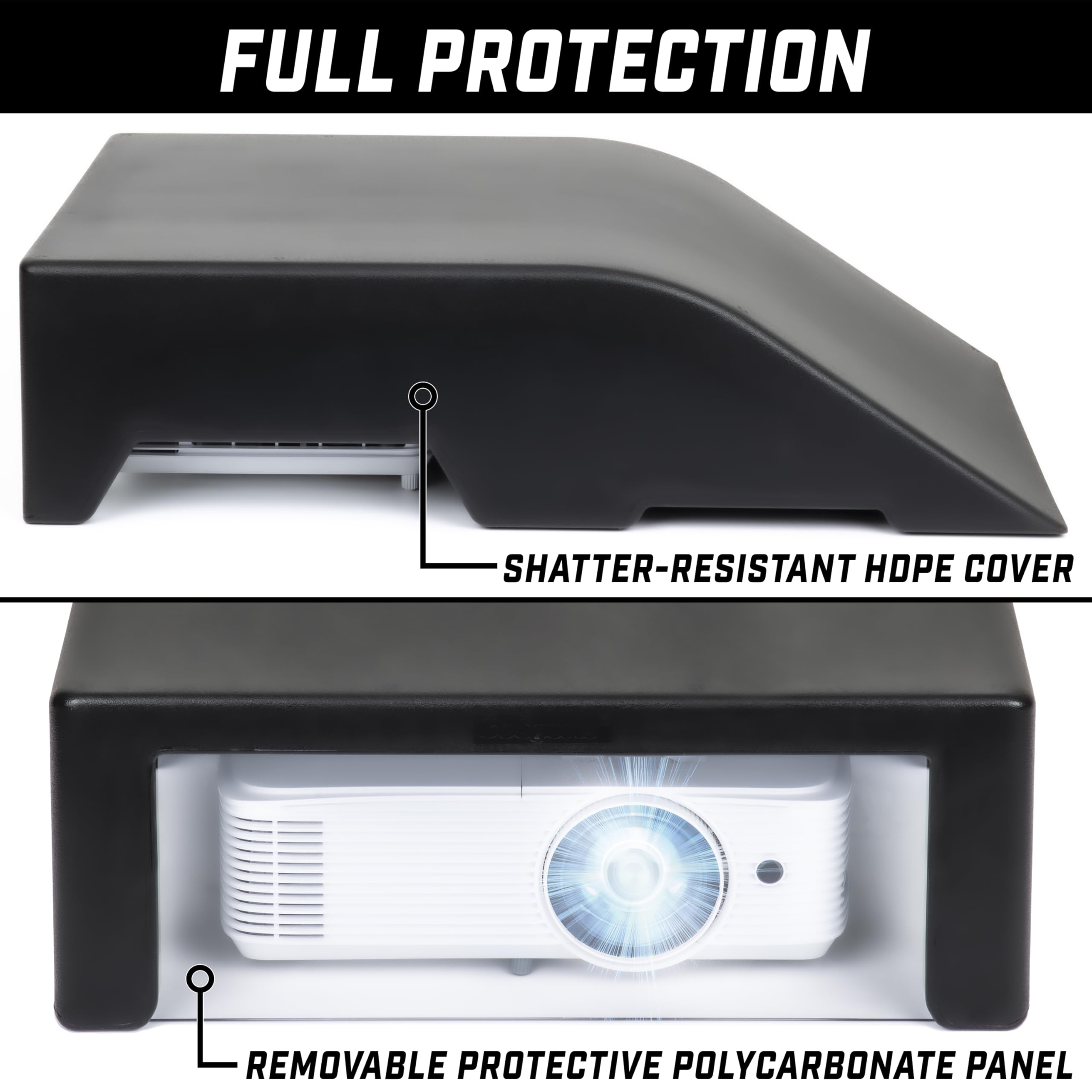GoSports Golf Simulator Projector Cover - Durable Floor Mount Enclosure for LED Projectors | Perfect for Indoor Golf Setup & Home Entertainment Systems
