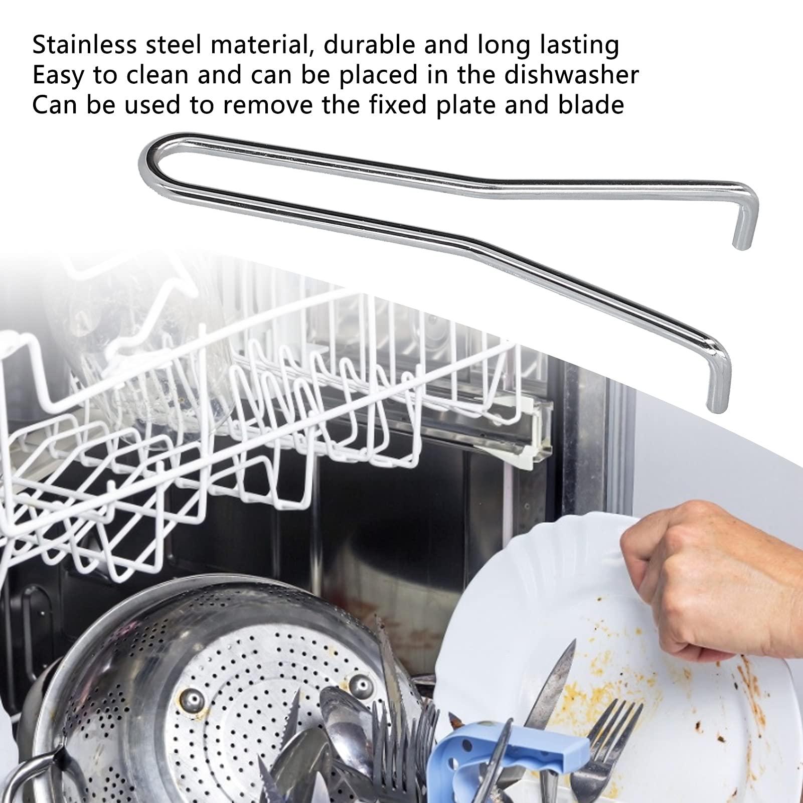 Stainless Steel Blender Wrench Tool - Open Wrench for Mixing Cup Blade Replacement, Fixing & Disassembling Blender Blades from Jar - Perfect for Kitchen Mixer Accessories & Smoothie Maker Maintenance