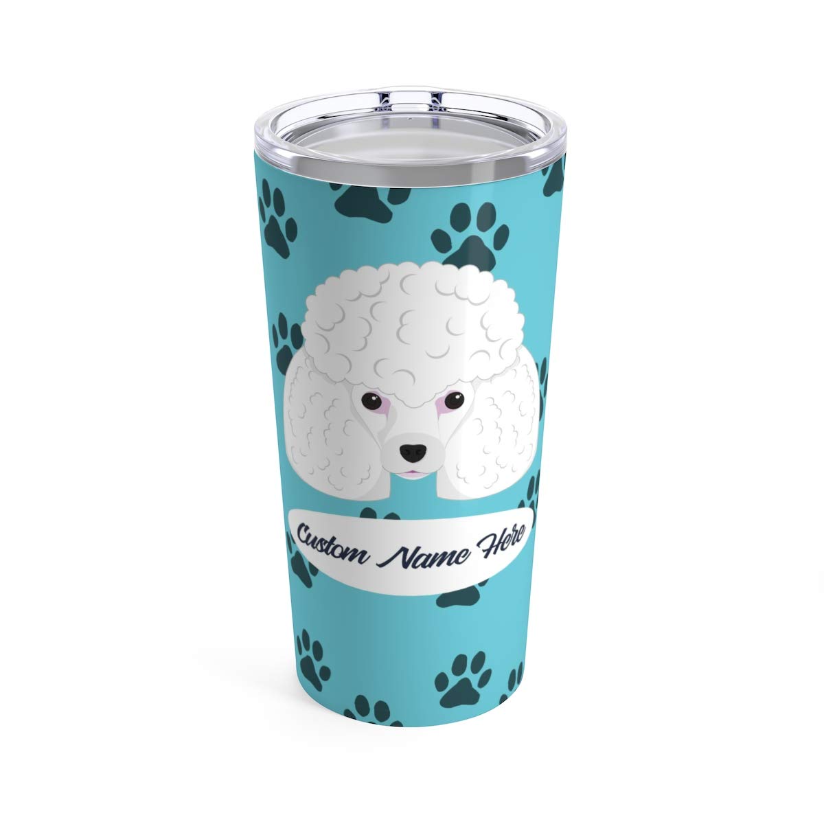 Personalized Poodle Travel Mug - Custom Dog Lover Tumbler for Coffee, Tea, Beer & Cold Drinks | Insulated Stainless Steel Cup for Men & Women | Perfect Gift for Dog Owners | Great for Travel, Office & Outdoor Adventures