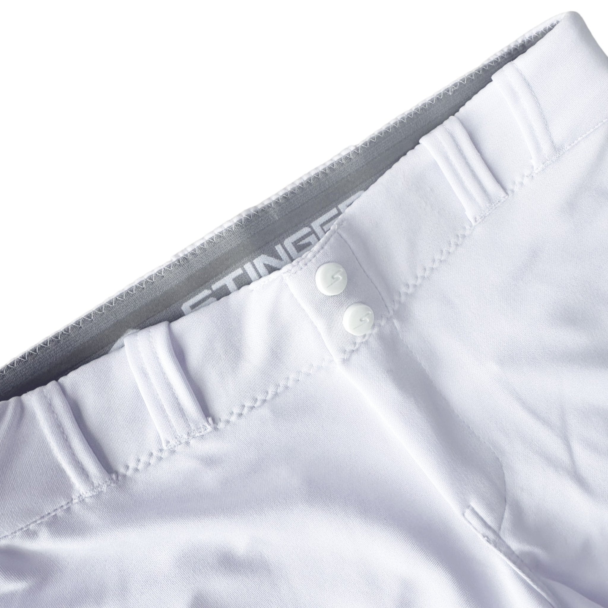 Stinger Premium Fastpitch Softball Pants for Women & Girls - Breathable White Softball Uniform Pants with Stretch Fit - Perfect for Games, Practice & Tournaments