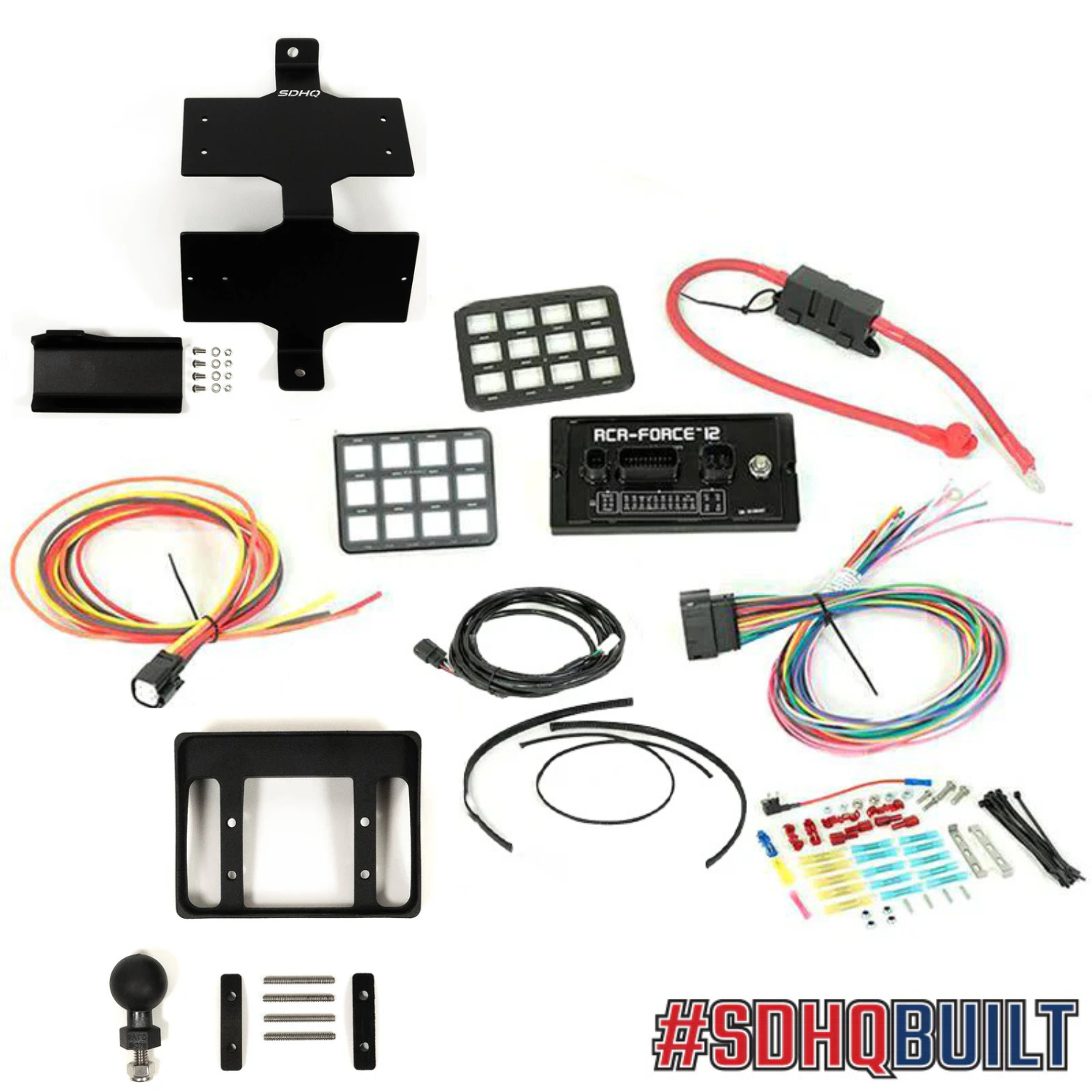 2022-2024 Toyota Tundra SDHQ Built Complete Switch Pros RCR Force 12 Switch Panel Mounting Kit - Off-Road, Overlanding & Truck Customization Accessories