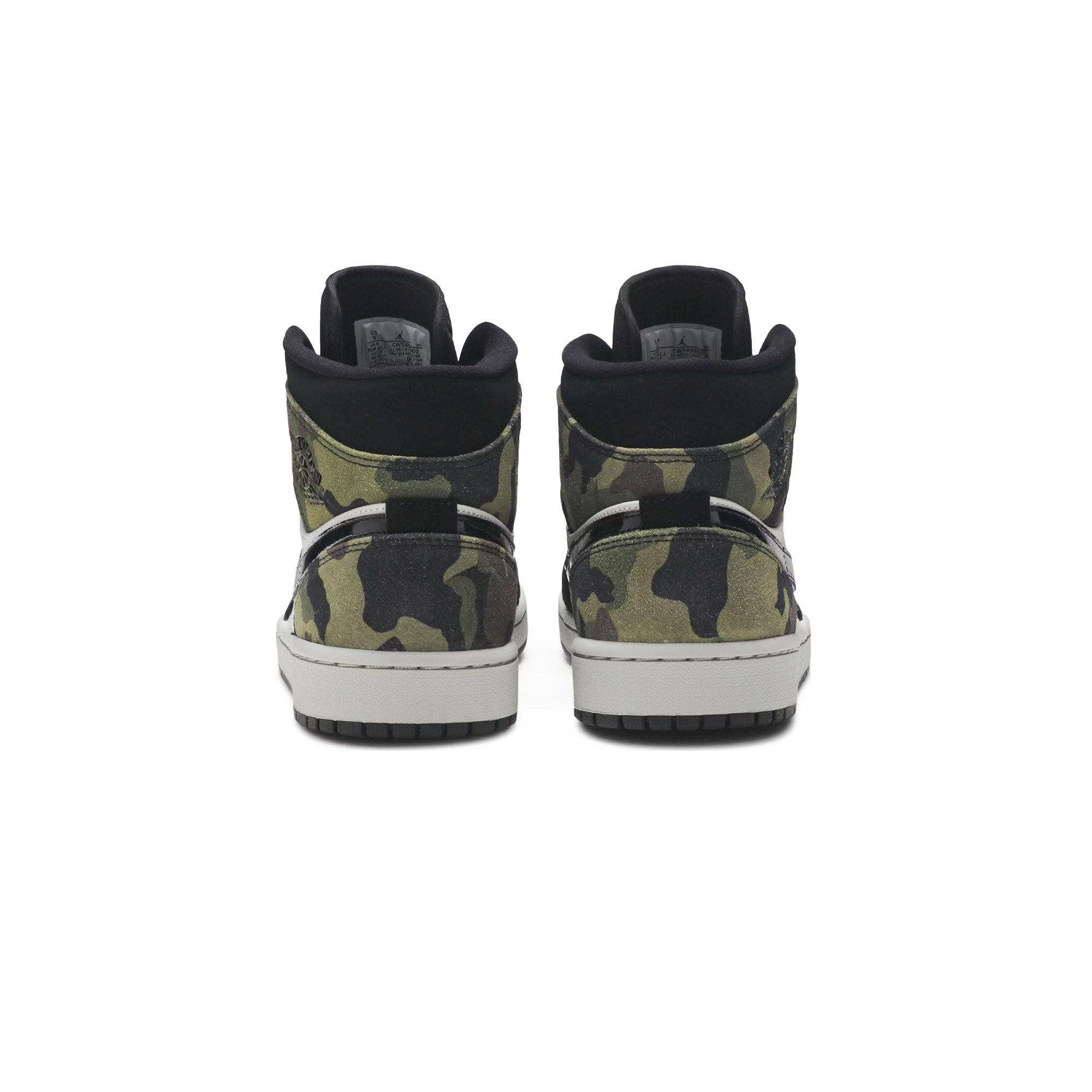 Air Jordan 1 Mid 'Camo' Sneakers for Men (2020 Release) - Basketball Shoes & Streetwear Fashion for Casual Wear and Sports