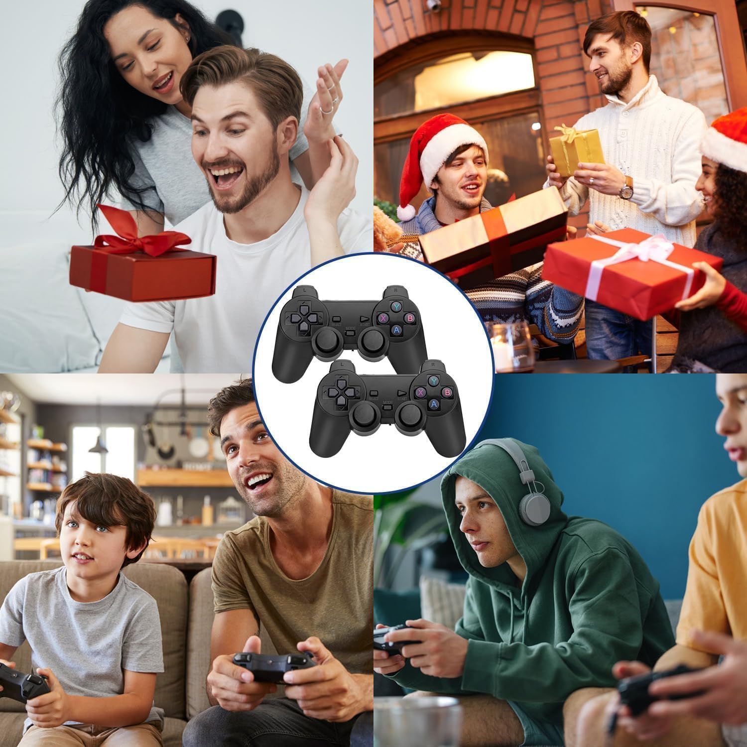 Retro Game Stick with 64GB Built-in Games - Wireless Plug & Play Retro Gaming Console for Classic Arcade & TV Gaming | Perfect for Family Fun & Nostalgic Entertainment