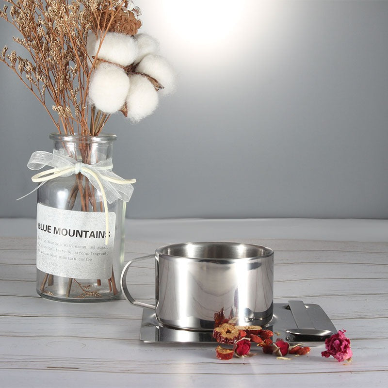 Premium Double Wall Insulated Stainless Steel Travel Mug - Keeps Tea & Coffee Hot/Cold for Hours - Perfect for Office, Commuting, Camping & Outdoor Activities