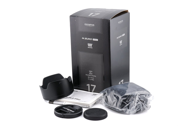 Olympus M.Zuiko Digital ED 17mm f/1.2 PRO Lens - Fast Aperture Prime Lens for Micro Four Thirds Cameras | Perfect for Low Light Photography, Portraits & Street Shooting (Open Box)