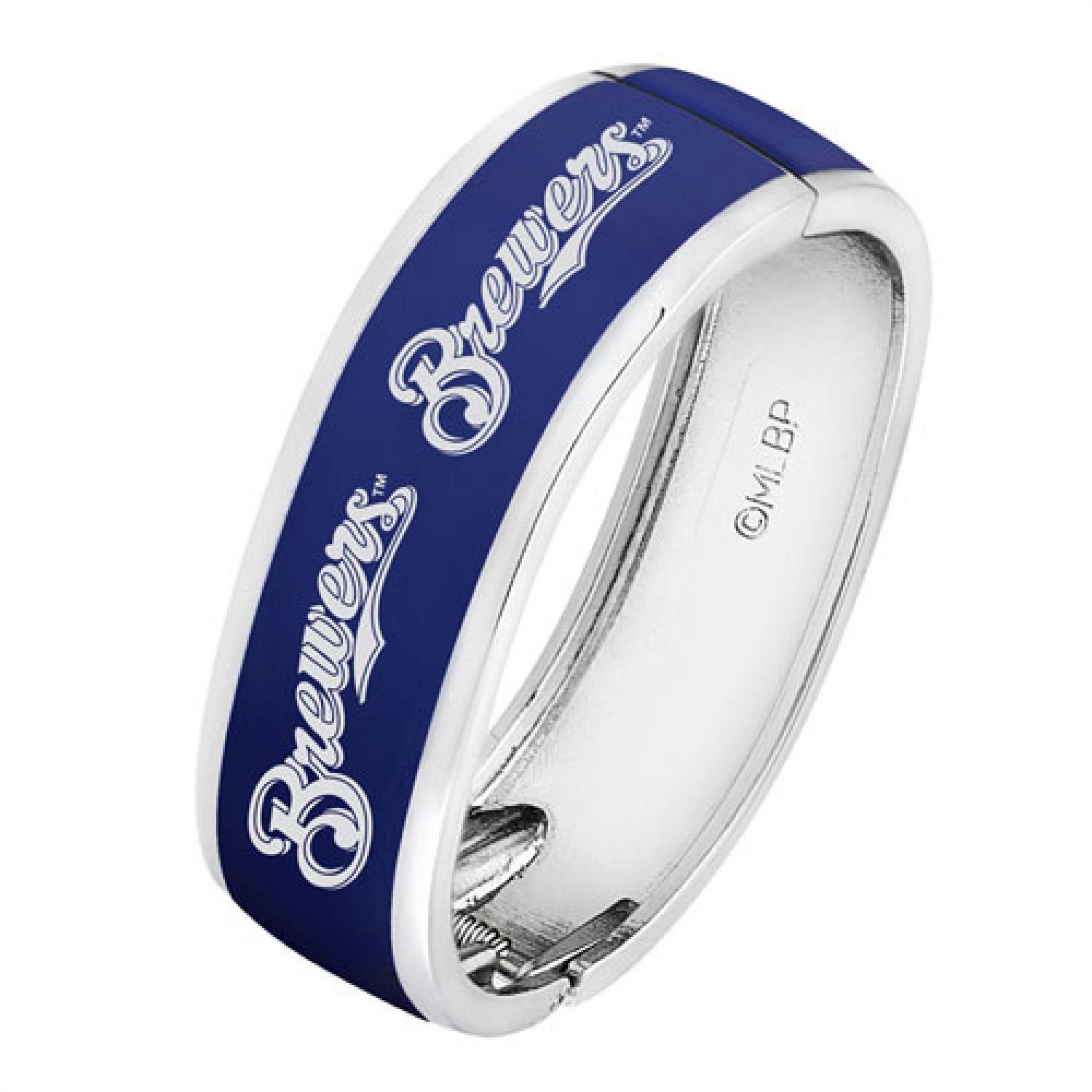 Official MLB Milwaukee Brewers Game Day Bangle - Stylish Baseball Team Bracelet for Fans, Women & Men - Perfect for Games, Tailgating & Sports Events