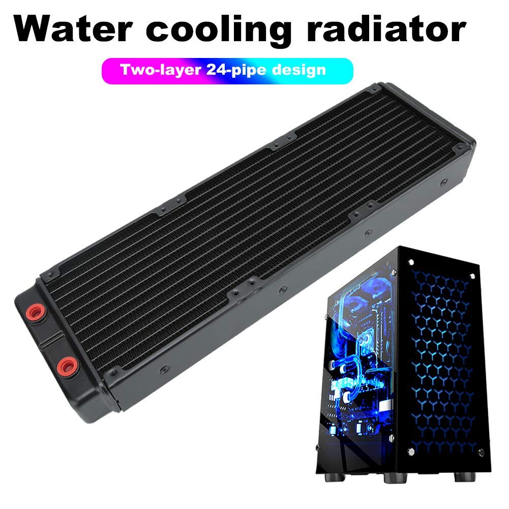 High Performance 45mm Double Layer Copper Water Cooling Radiator - Efficient PC Liquid Cooling Heat Sink for Gaming Computers & Workstations | Perfect for Custom Water Cooling Loops and Overclocking Systems