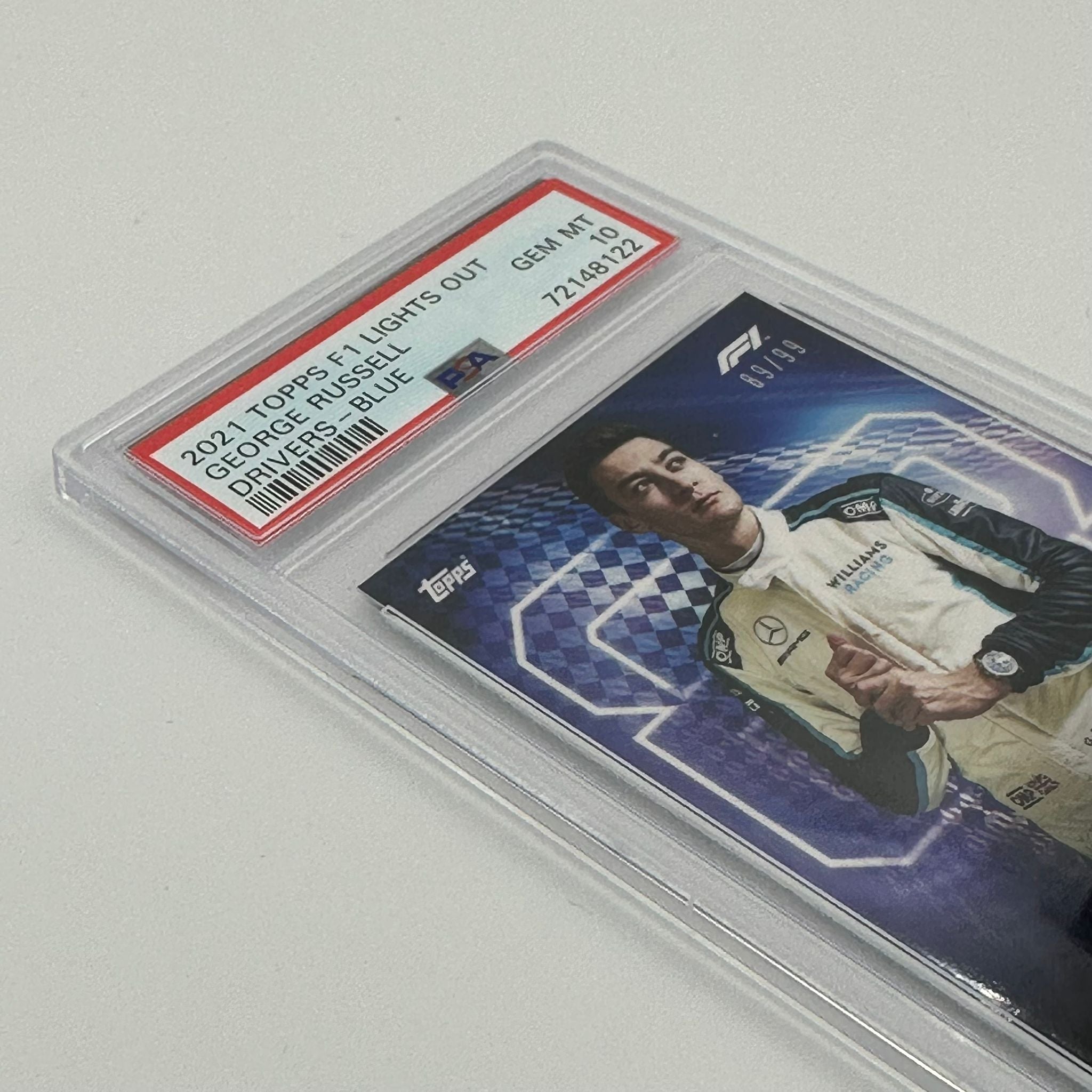 PSA 10 1989-99 Russell George Baseball Card - Blue Parallel Drivers Edition - Perfect for Collectors, Grading, and Sports Memorabilia Displays