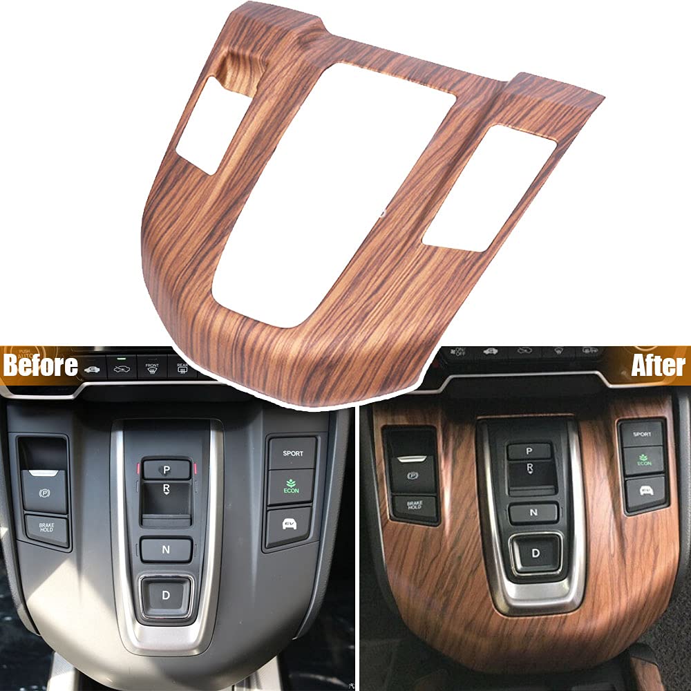 Carbon Fiber Gear Shift Frame Console Panel Cover for Honda CRV CR-V Hybrid 2017-2022 | Cup Holder Trim Decal | Interior Upgrade Accessory | Not Fit Gas Models (Without Gear Lever) | Perfect for Car Enthusiasts & Customization