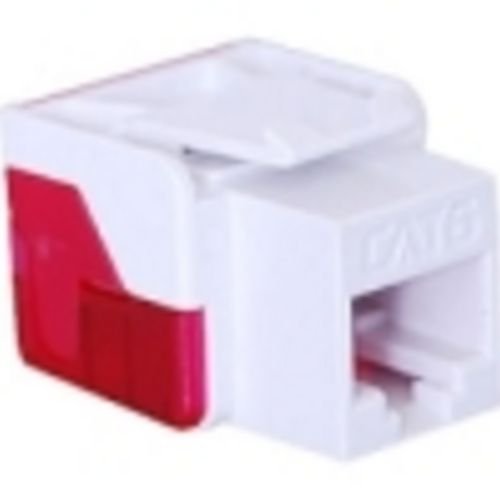 Cat 6 EZ Module RJ45 Connector - White Ethernet Cable Plug for Fast Network Installation | Home Office & Data Center Use