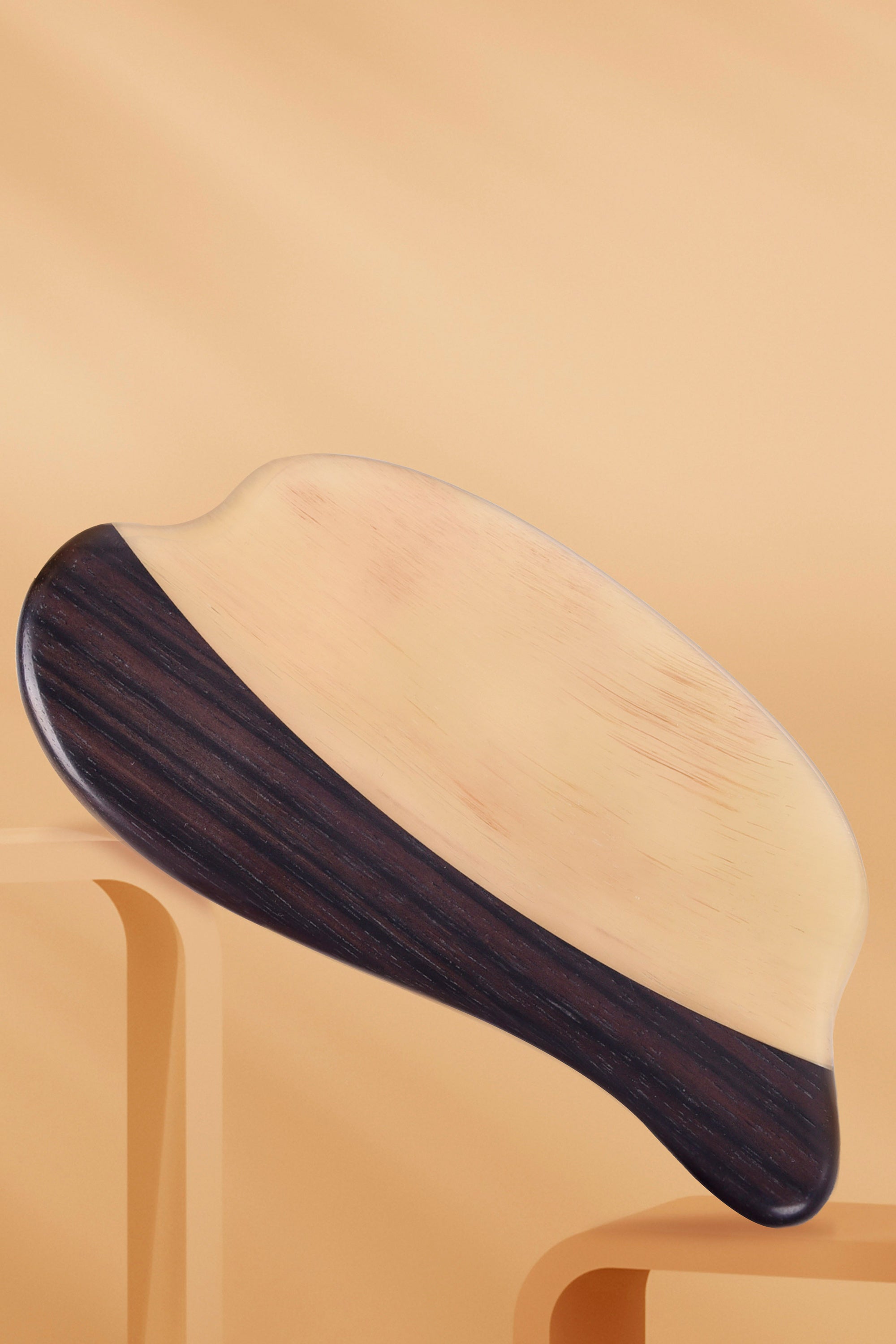 Premium Blackwood & Horn Gua Sha Board for Face & Body Massage - Natural Wood & Horn Scraping Tool for Relaxation, Detox & Skincare - Perfect for Home Spa, Self-Care & Beauty Routine
