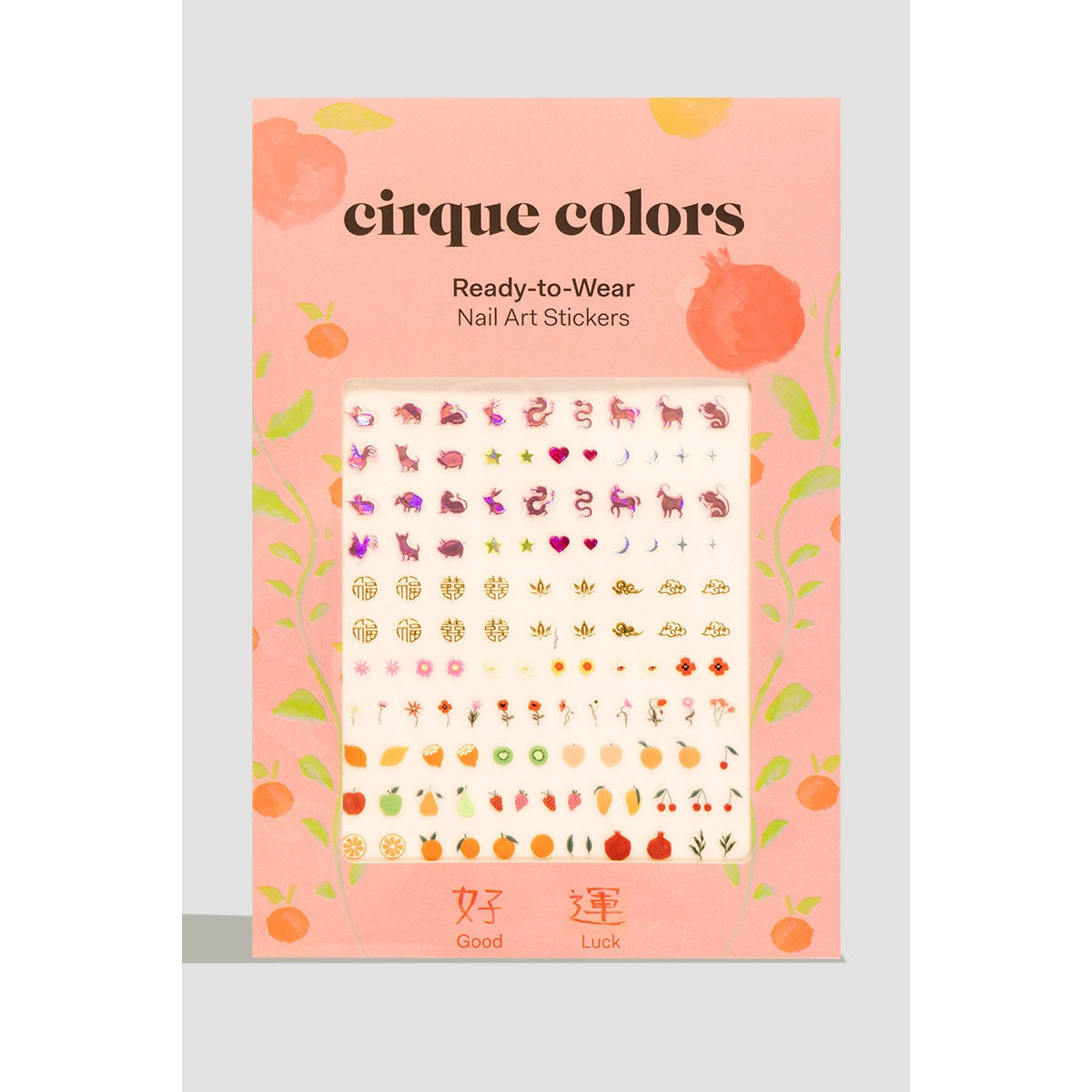 Cirque Colors Ready to Wear Nail Art Stickers - Good Luck Design | Easy DIY Nail Decals for Home Manicures & Party Looks
