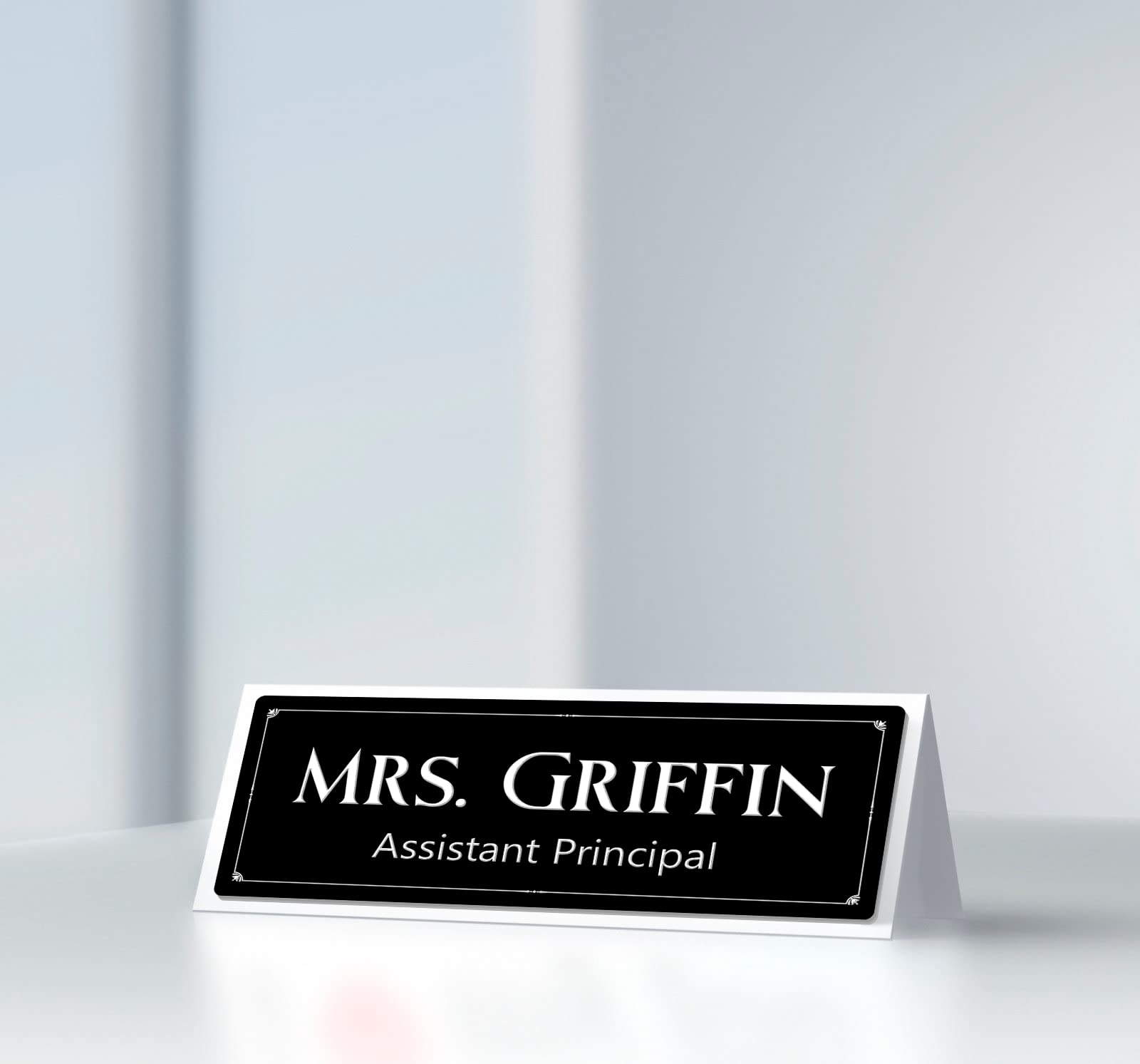 Custom Office Door Signs - Personalized Name Plates for Doors - Professional Office Name Plaques - Rectangle Design for Offices, Conference Rooms & Home Offices