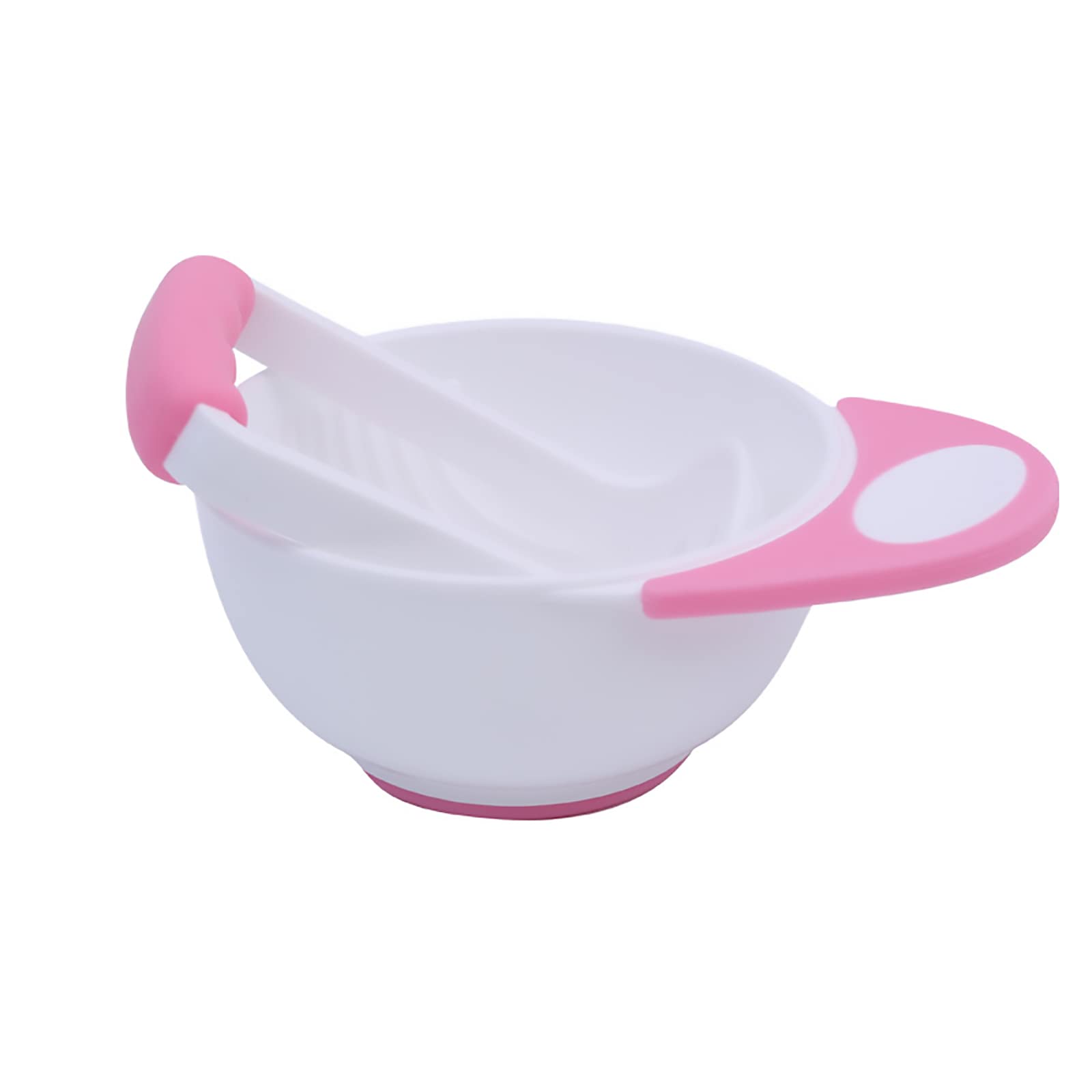 1 Set Manual Food Grinding Bowl - Practical Food Mill & Masher Tool for Baby Complementary Food - Durable Blue-White Kitchen Accessory - Perfect for Homemade Purees, Baby Food Prep & Healthy Cooking