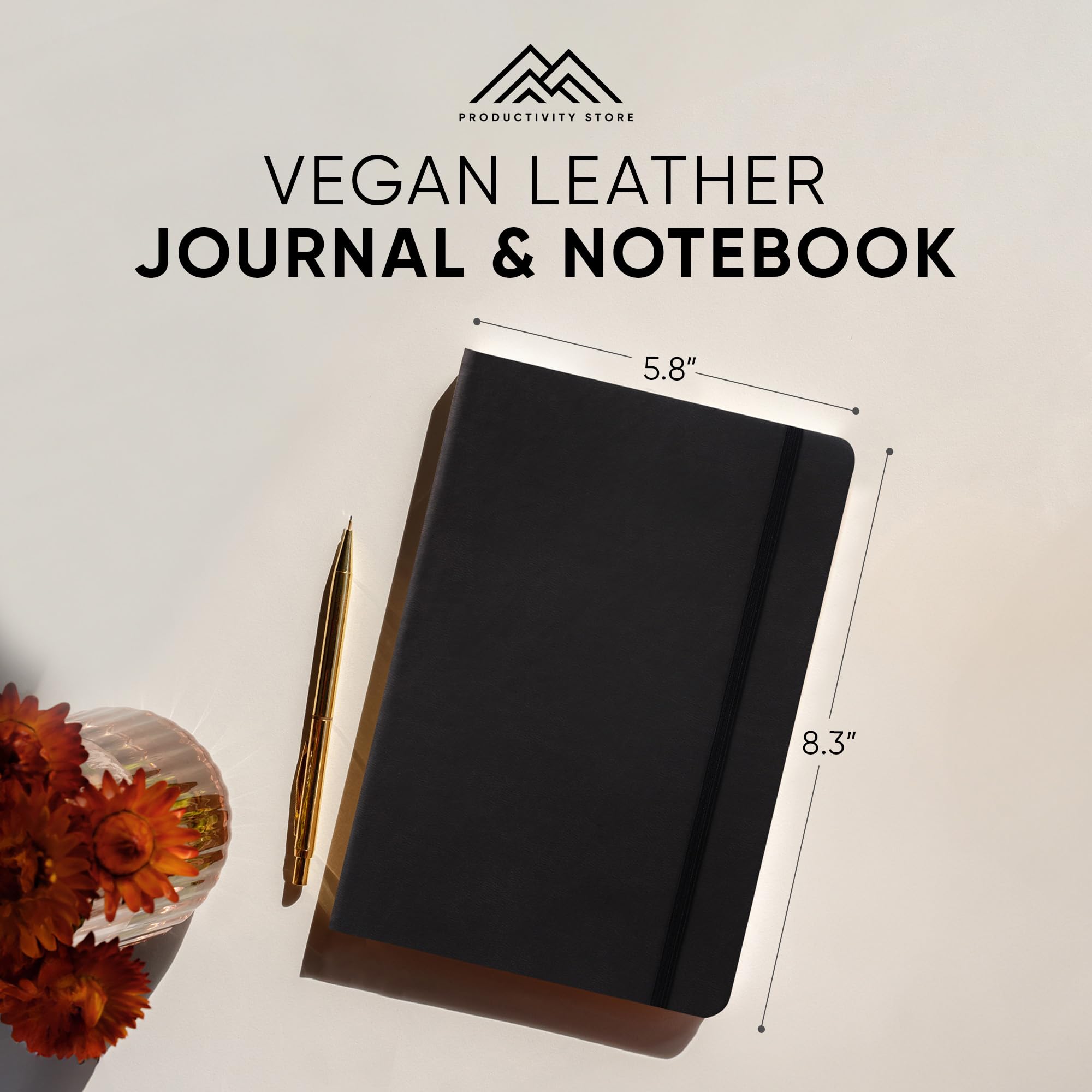 Premium Vegan Leather Notebook & Journal - A5 5