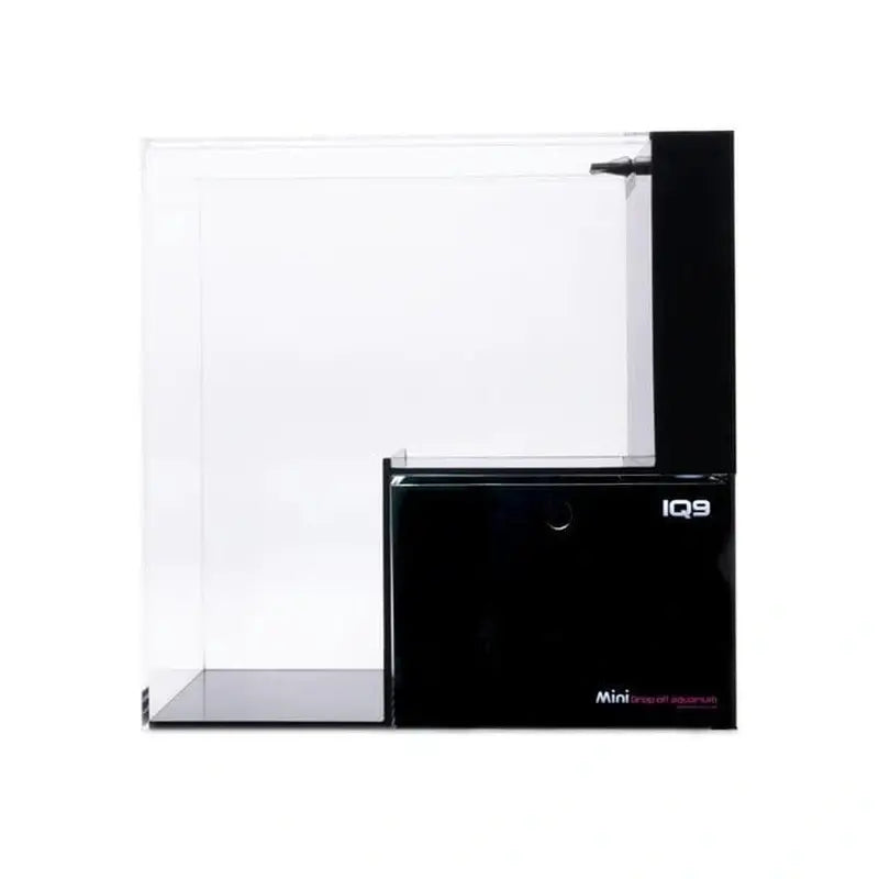 Dymax IQ9 Mini Drop Off Aquarium 48L Marine Saltwater Nano Reef Tank for Small Fish & Coral - Perfect for Desktop, Office, or Home Decor
