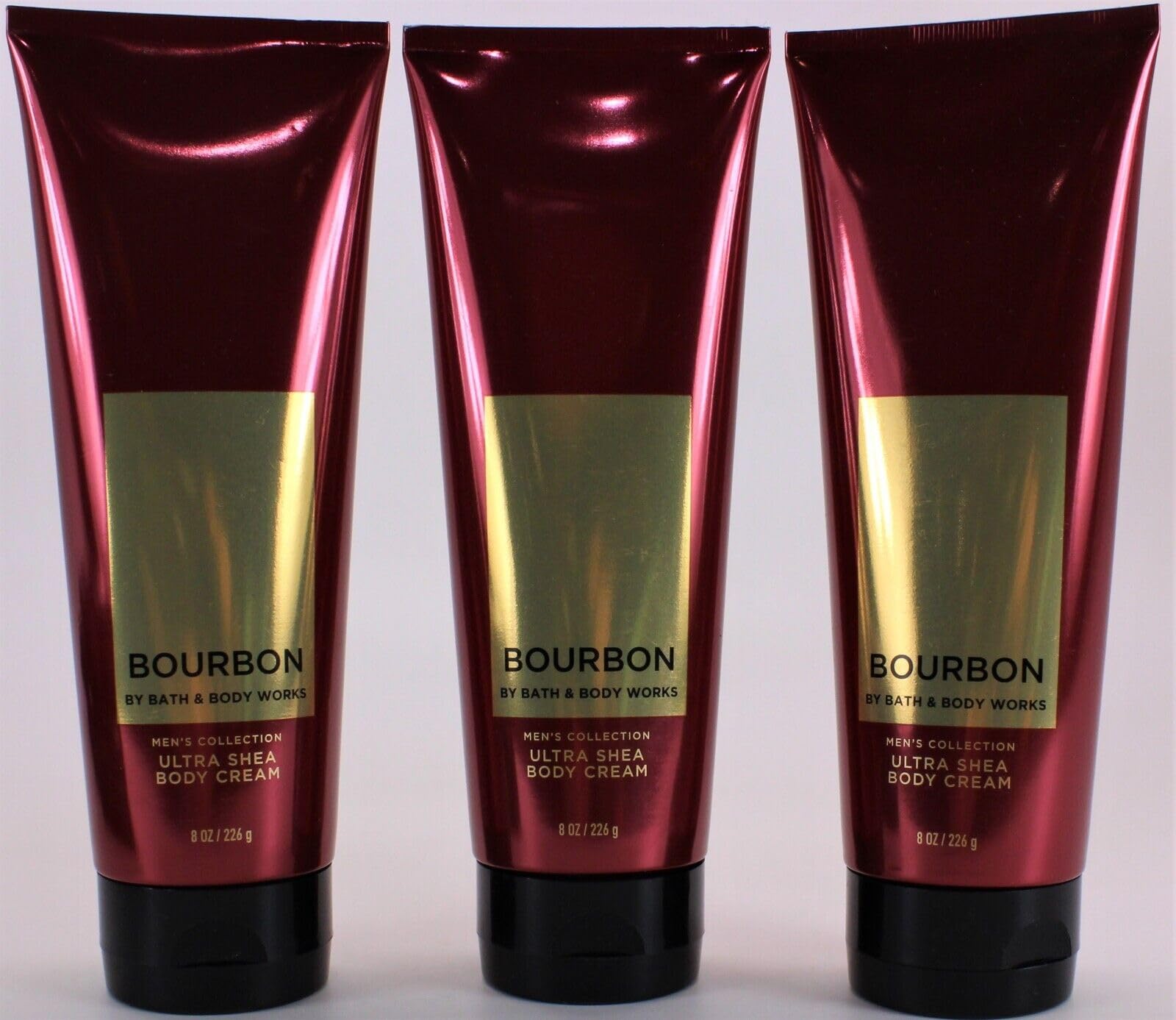 3 BOURBON Ultra Hydrating Body & Hand Cream with Shea Butter & Aloe Vera - 8Oz for Dry Skin, Moisturizing Lotion for Bath & After Shower Care, Perfect for Daily Use at Home or Travel
