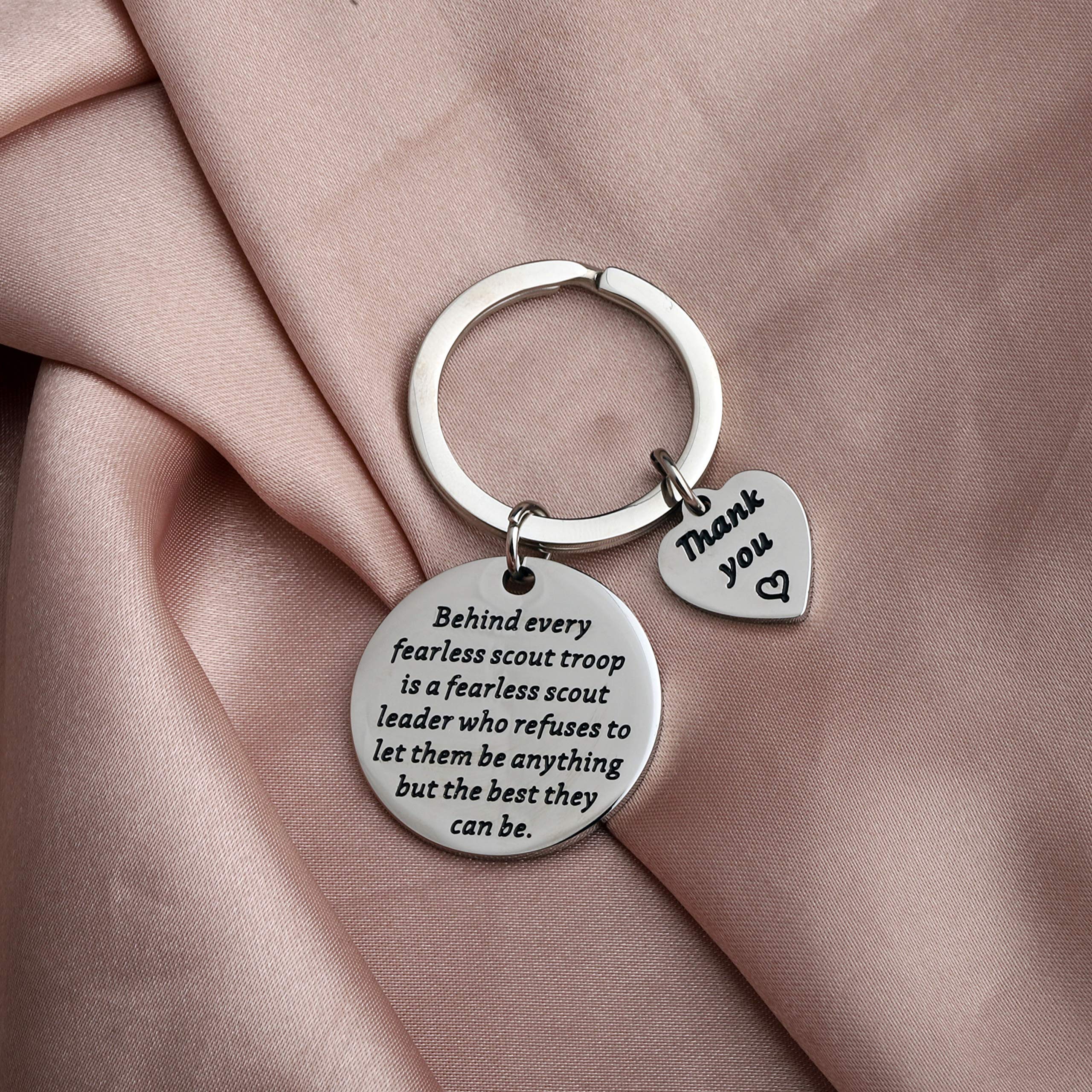 BAUNA Leader Gifts - Premium Troop Leader Keychain for Scout Masters, Thank You Gifts for Teachers & Mentors - Perfect for Appreciation Events, Retirement Gifts & Volunteer Recognition