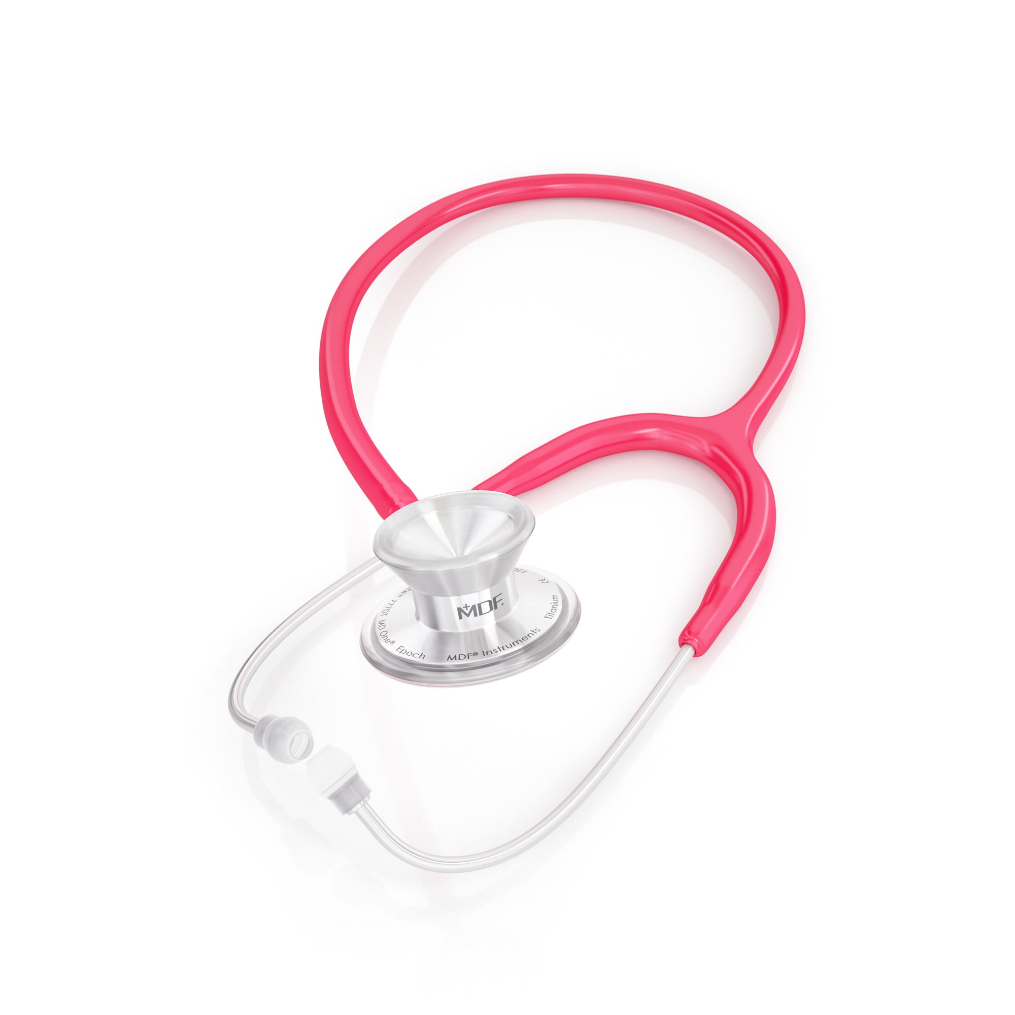 MD One® Epoch® Titanium Adult Stethoscope - Premium Medical Stethoscope for Doctors & Nurses - Raspberry Color - Ideal for Clinical Use, Patient Exams & Healthcare Professionals
