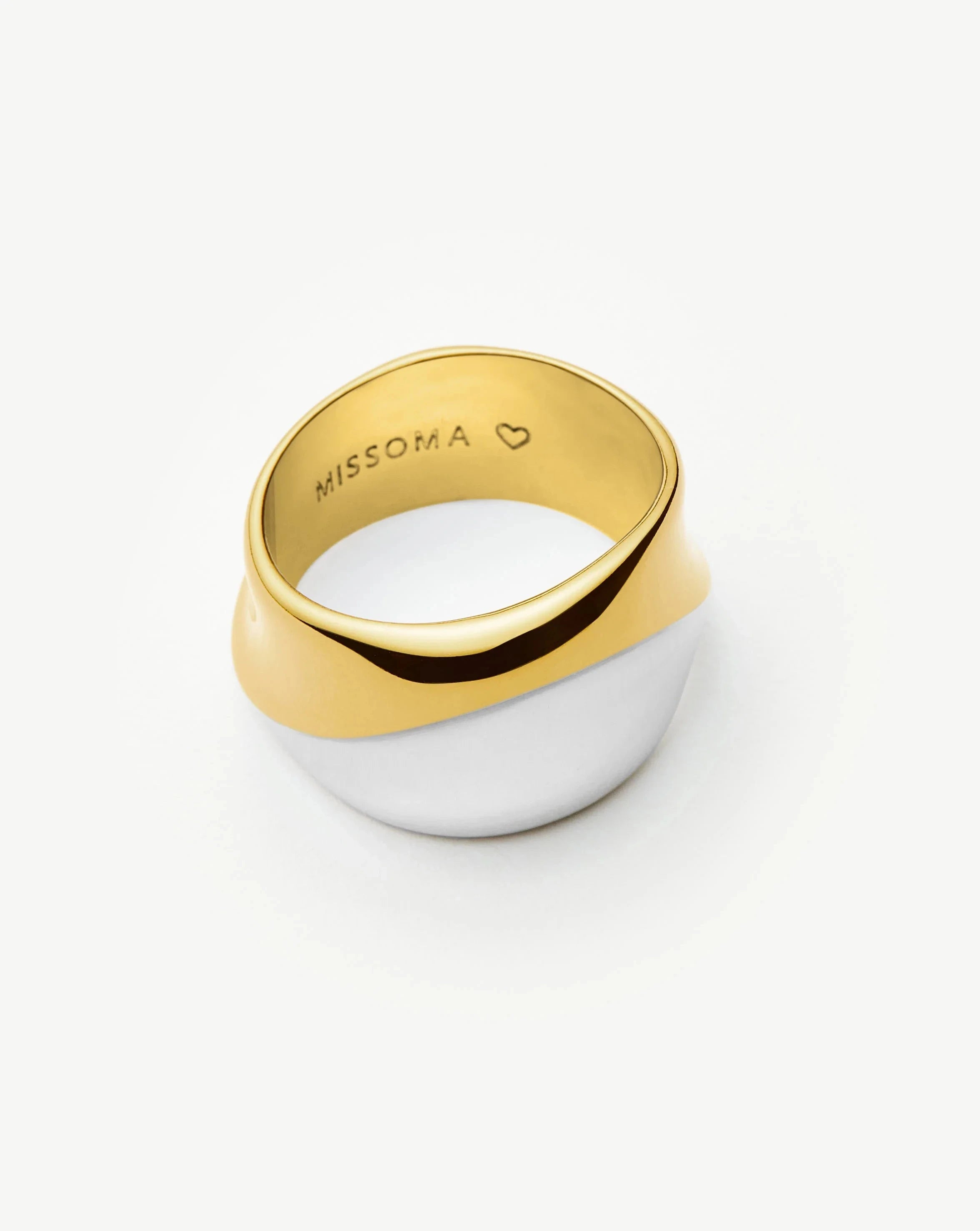 Sculptural Molten Statement Ring | Mixed Metal Jewelry for Women | Unique Handmade Fashion Ring | Perfect for Parties, Weddings & Special Occasions