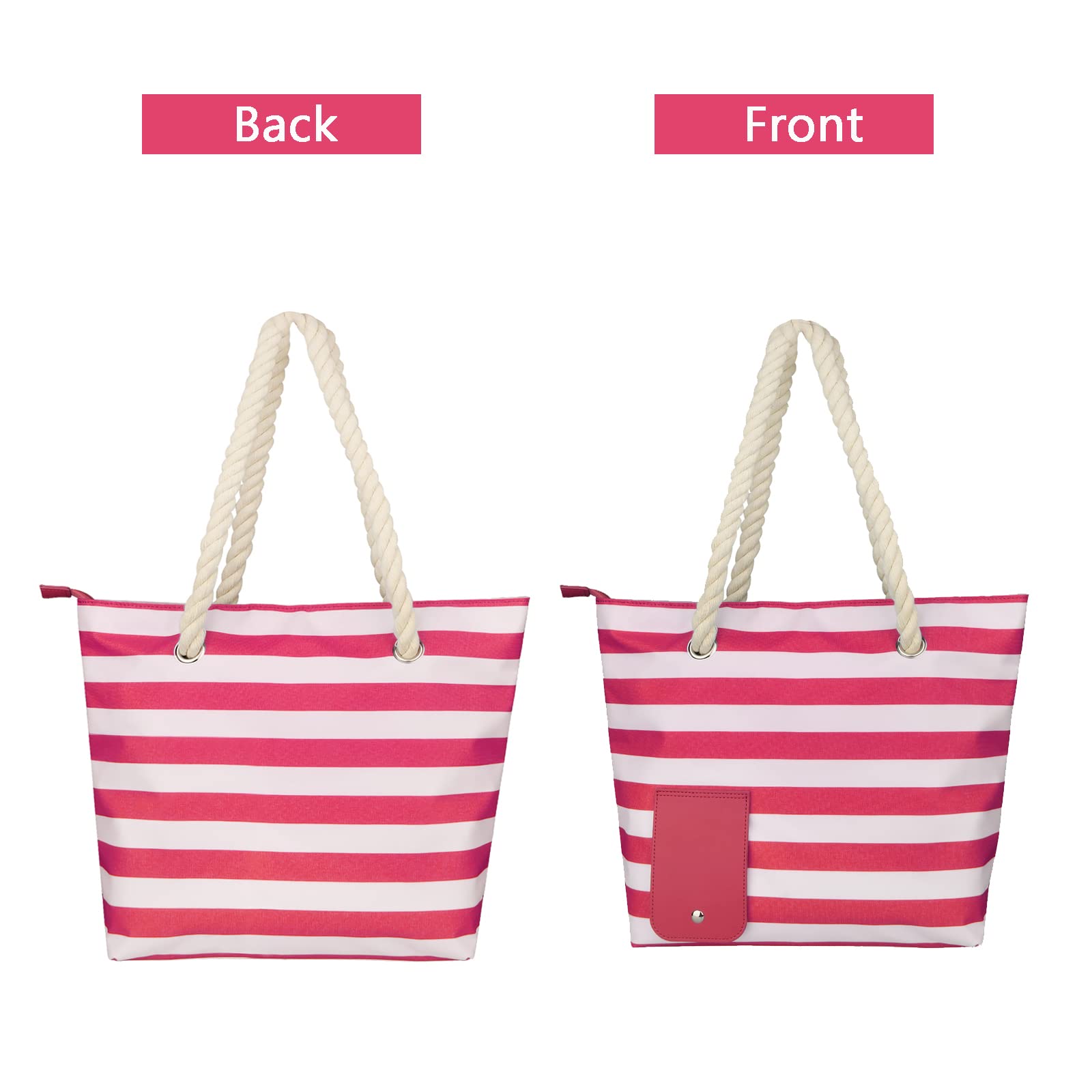 **Leakproof Insulated Wine Purse for Women - Large Wine Tote Bag with 3x Wine Bladder, Hidden Compartments & Spout - Perfect for Picnics, Parties & Travel (Pink Stripes)**