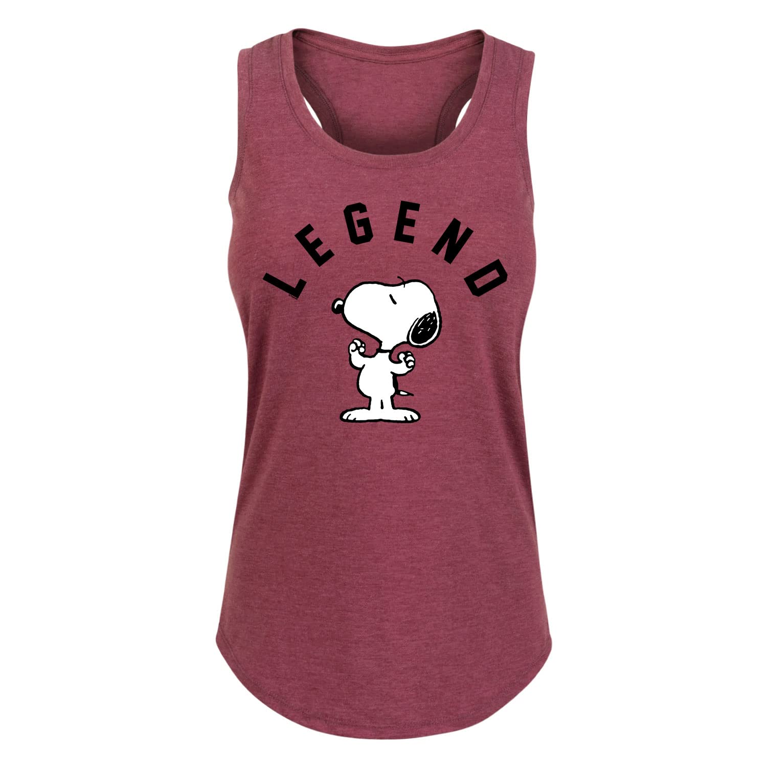 HYBRID APPAREL Women's Snoopy and Friends Peanuts Graphic Racerback Tank Top - Soft Breathable Summer Workout Shirt for Gym, Running & Casual Wear