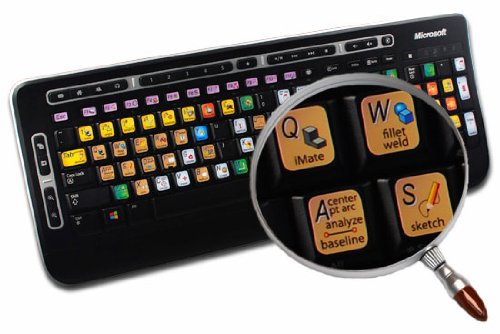 Inventor Keyboard Shortcut Decals - Boost CAD Efficiency