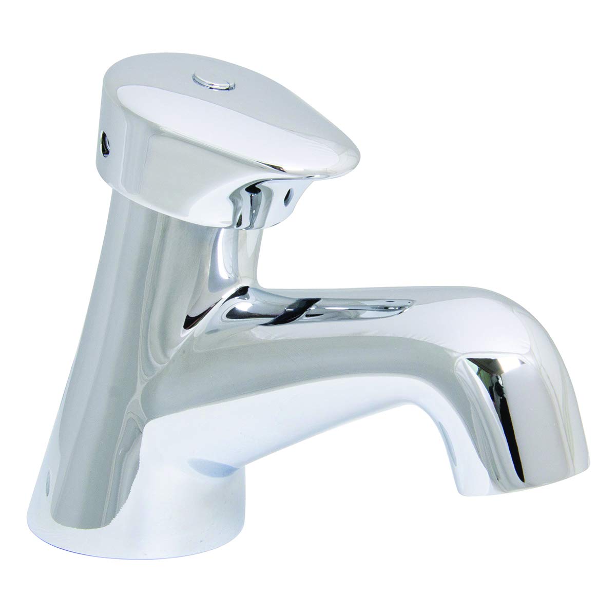 Speakman S-5122 Easy-Push Single Supply Metering Faucet - Polished Chrome Finish for Kitchen, Bathroom & Commercial Use
