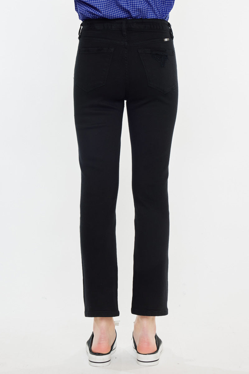 Haven Ultra High Rise Slim Straight Leg Jeans for Women - Stretch Denim Pants, Comfortable & Flattering Fit - Perfect for Casual Outfits, Workwear, and Everyday Style