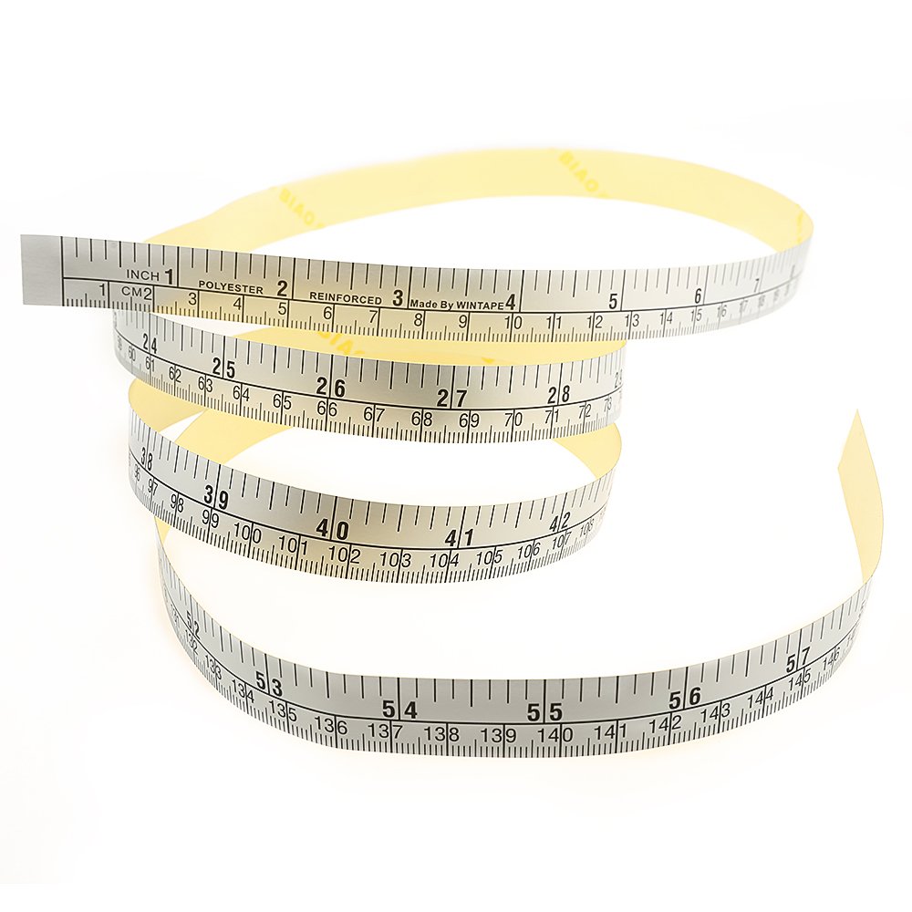 Wintape 60 Inch Left to Right Adhesive Backed Workbench Ruler - Self Stick Measuring Tape for Woodworking, DIY Projects, and Crafting (150cm) - Perfect for Carpentry, Sewing, and Home Improvement