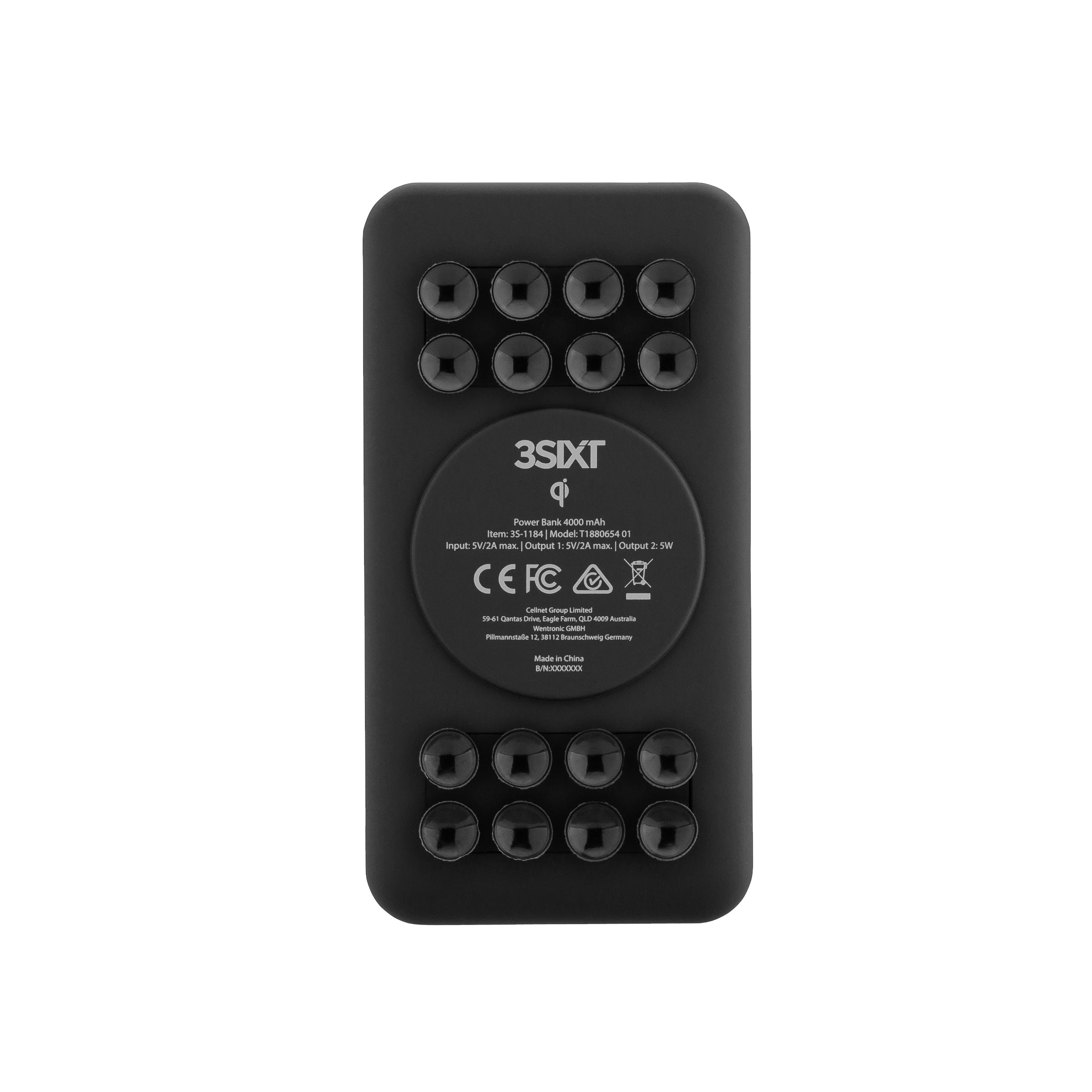 3sixT JetPak Blade Wireless 4000mAh Universal Power Bank - Portable Charger for iPhone, Samsung, Android Devices - Perfect for Travel, Camping & Emergency Power Backup