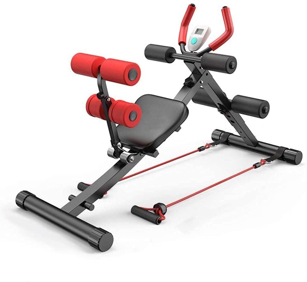 Foldable Core & Abdominal Trainer Machine for Women - Adjustable Home Gym Equipment with LCD Monitor for Strength Training & Cardio Workouts | Perfect for Home Fitness, Toning Abs, and Full-Body Exercises