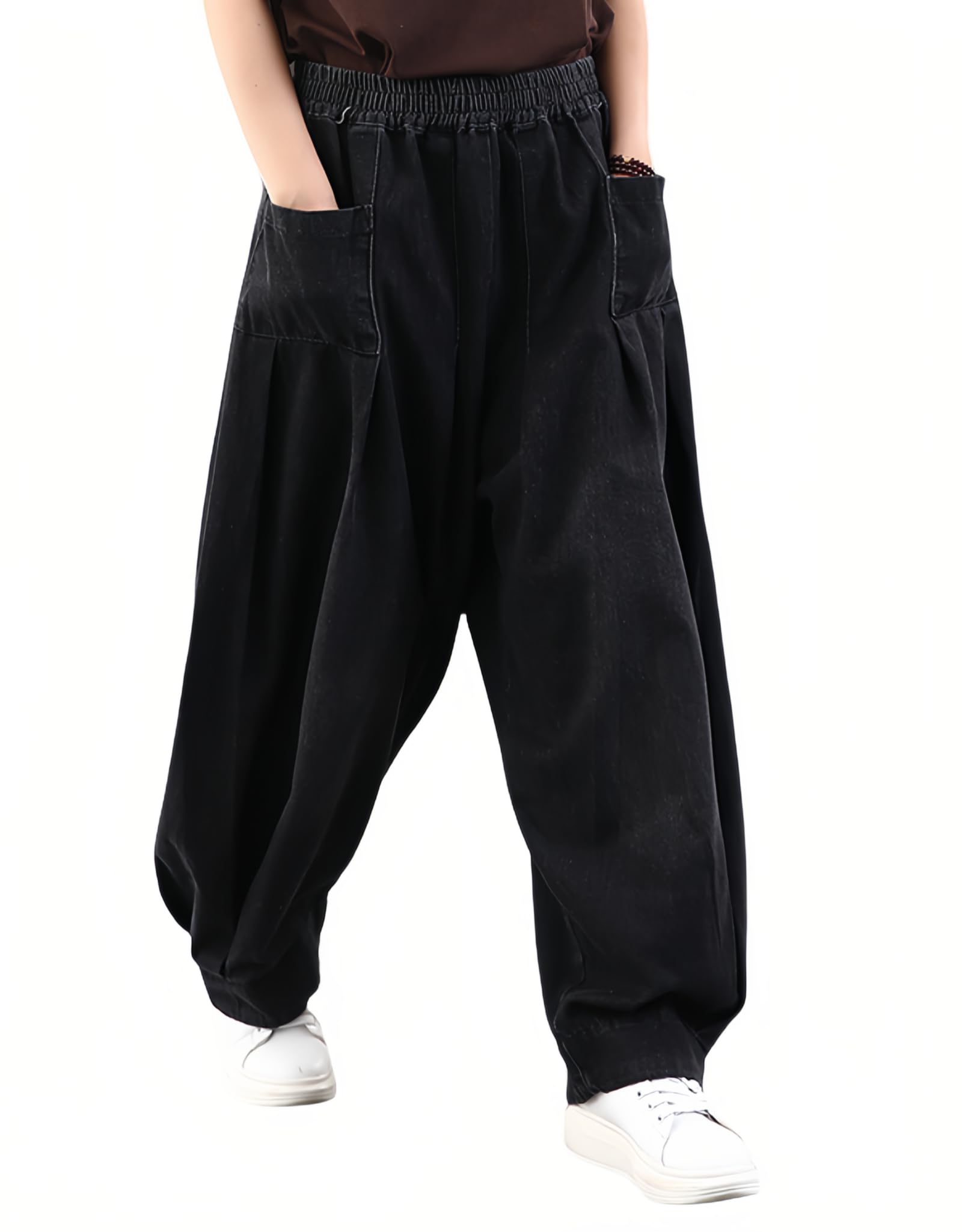 **Women's High Waist Wide Leg Jeans - Stretchy Denim Trousers with Pockets | Baggy Loose Fit Casual Pants for Everyday Wear, Work & Weekend Outfits**