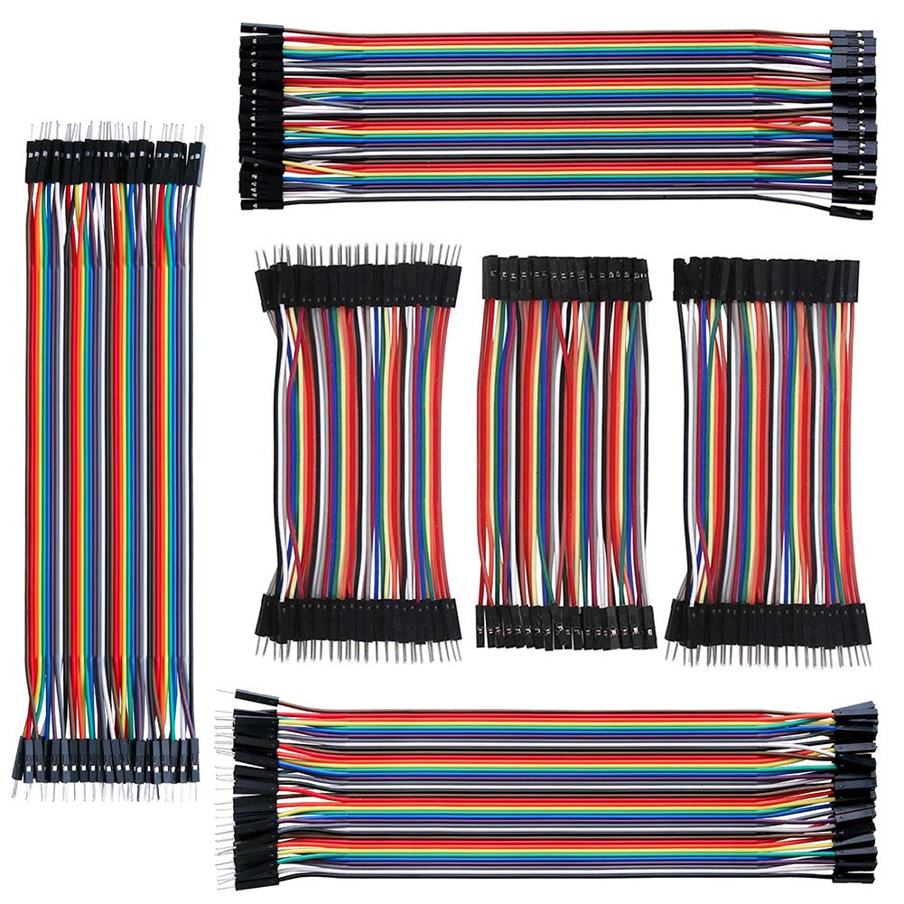 IZOKEE 240pcs Breadboard Jumper Wires Kit - 10cm & 20cm Solderless Wires (Male to Female, Male to Male, Female to Female) for Arduino, Raspberry Pi, Electronics Projects - Perfect for Prototyping, DIY Circuits & STEM Education