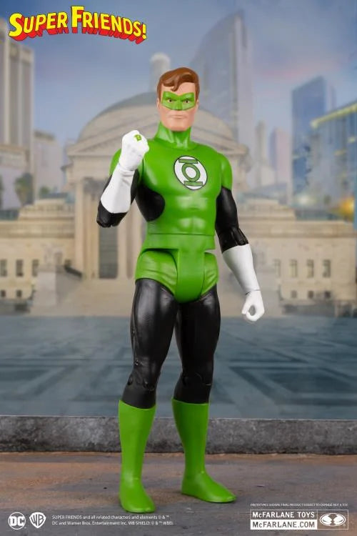 DC Comics Super Friends Retro Green Lantern Action Figure - 6-Inch Collectible Toy for Fans & Display - Perfect for Home Decor, Gifts, and Comic Book Collections