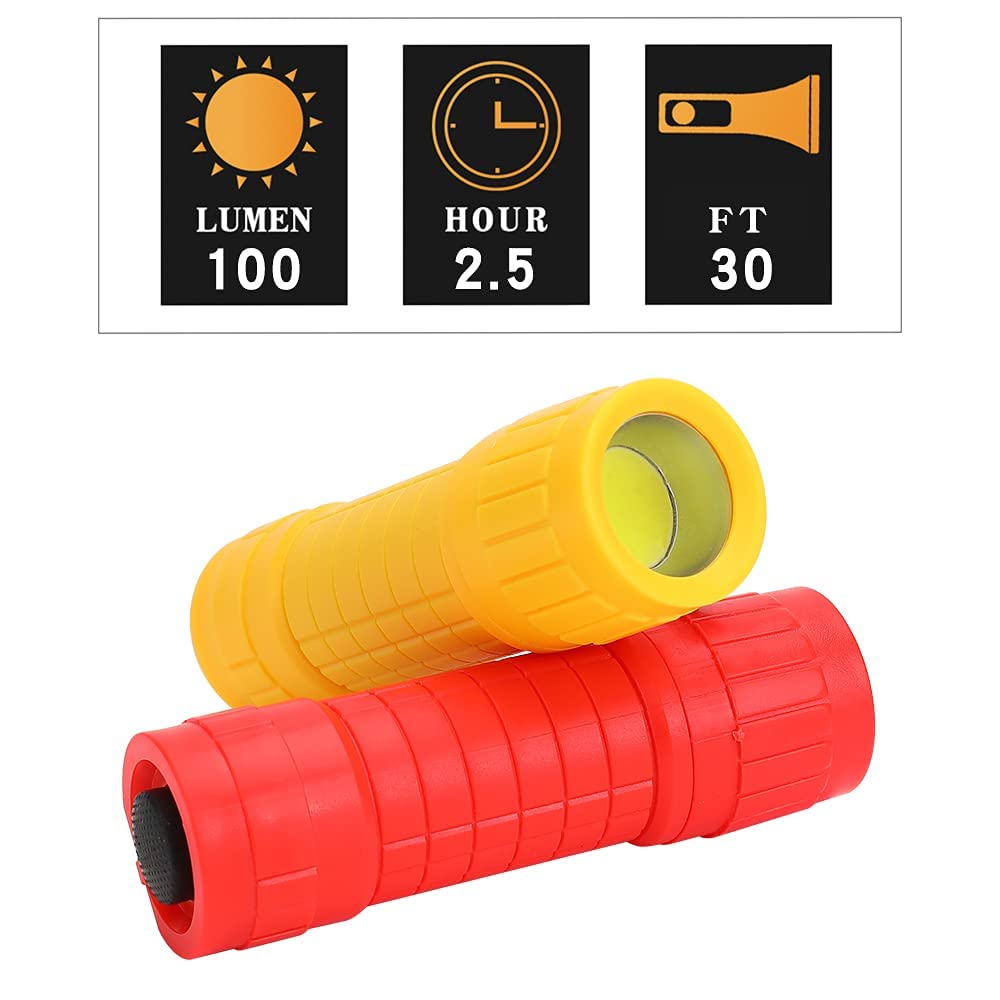 KunHe 60 Pack Small LED Flashlights with Batteries - Mini Plastic Flashlights Bulk for Kids, Party Favors, Emergency Survival, Hurricane Supplies - Perfect for Camping, Halloween, Power Outages & Outdoor Adventures